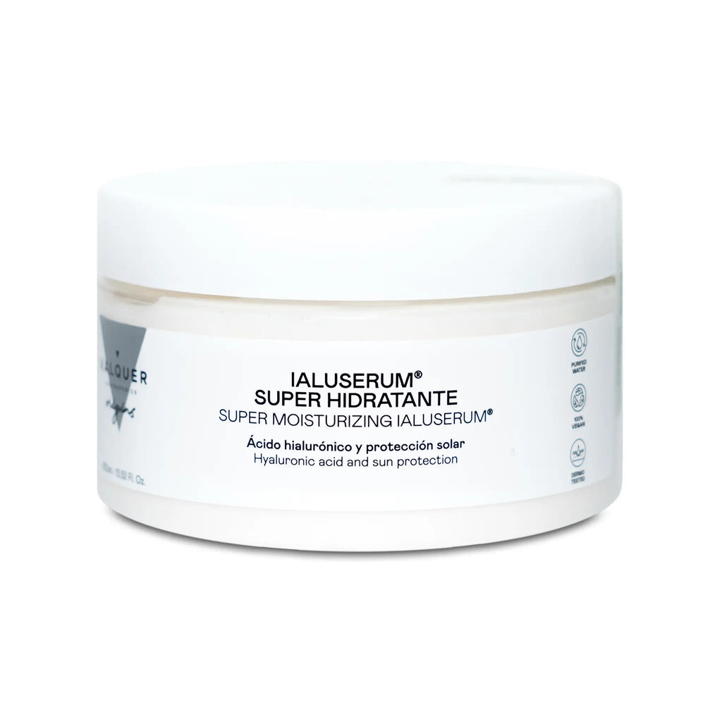 Ialuserum Facial Super - Hidratante – Hidratación Profunda con Ácido Hialurónico y Protección Solar - Montber Professional Brand