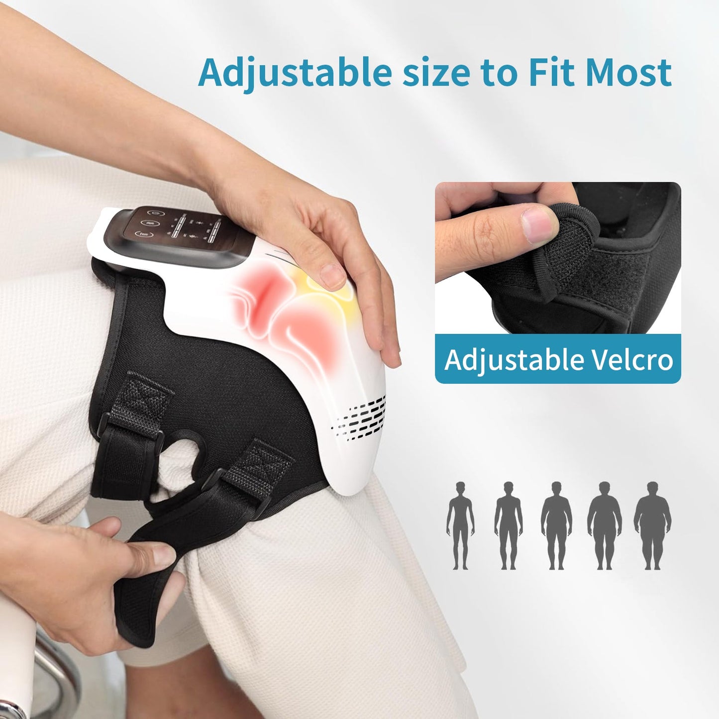 Intelligent Home Use Electric Intelligent Kneading Heating Knee Massager Rechargeable Pain Relief Infrared Laser Vibration Knee Massager - Montber Professional Brand