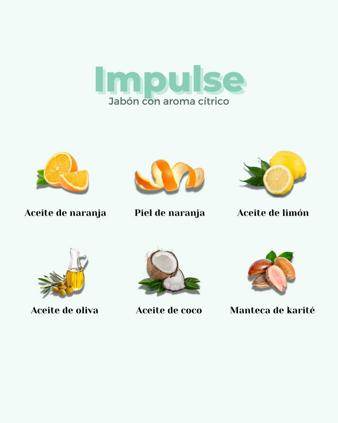 Jabón de Ducha Sólido ECO Cítrico IMPULSE - Montber Professional Brand