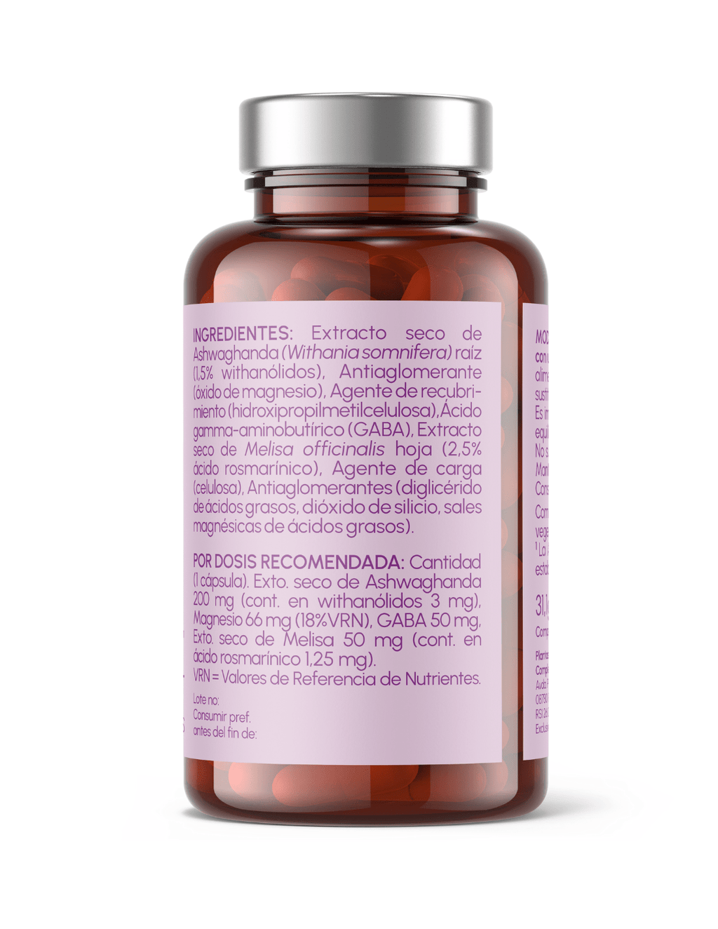 Keep Calm - Ashwagandha + Magnesio, Melisa y Gaba - Montber Professional Brand