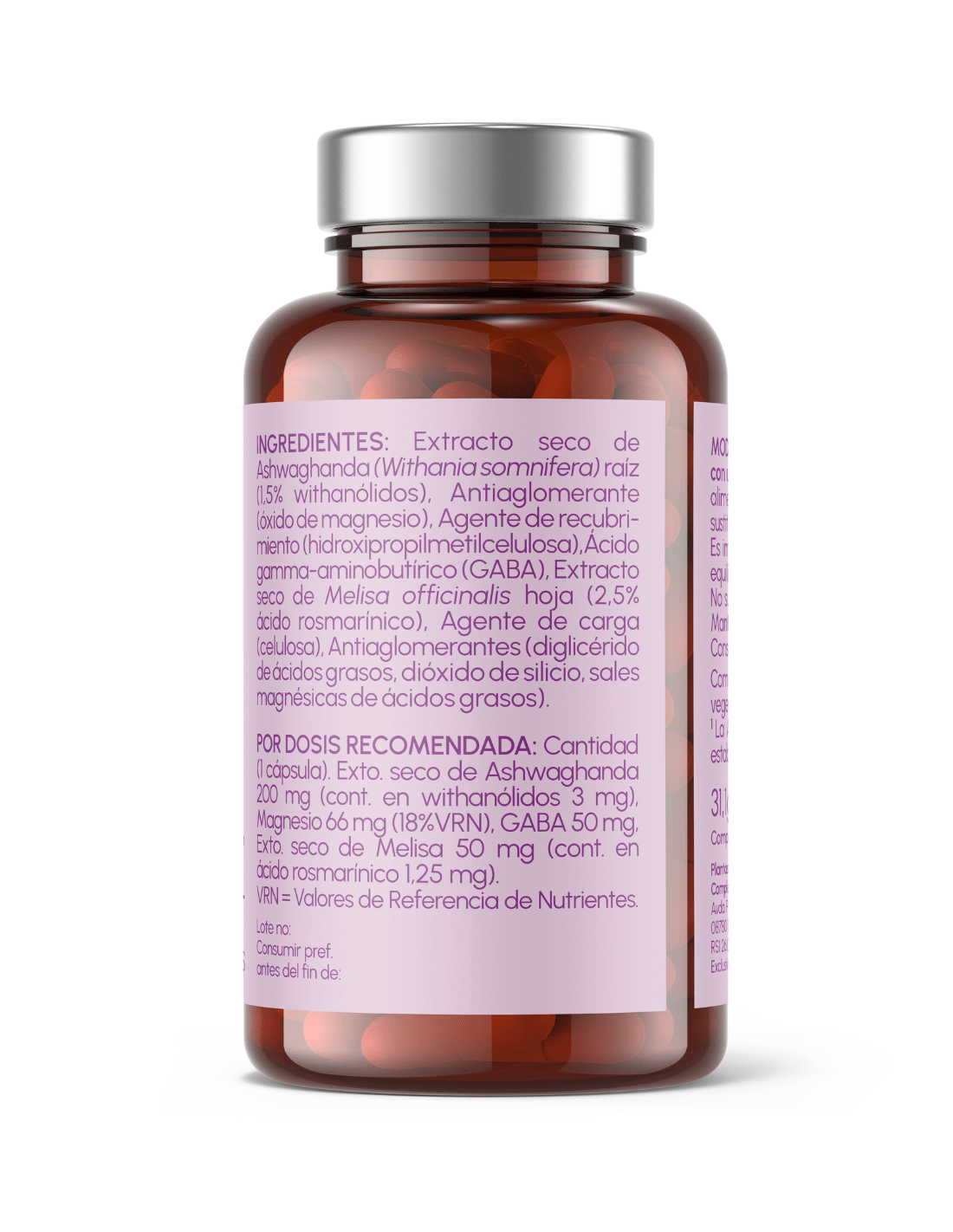 Keep Calm - Ashwagandha + Magnesio, Melisa y Gaba - Montber Professional Brand