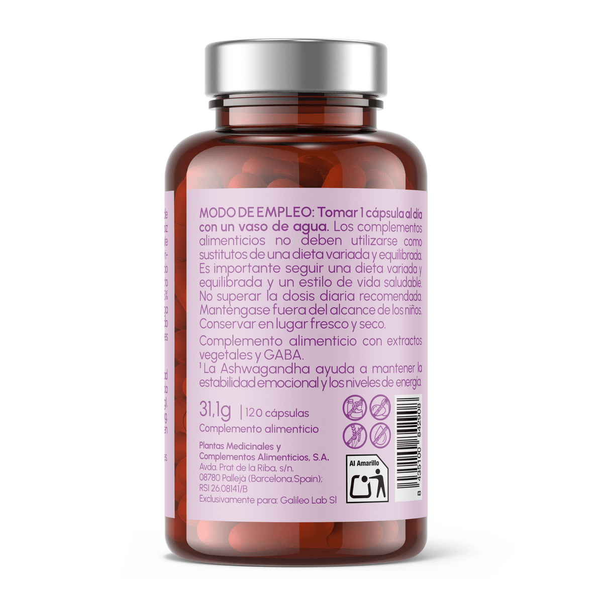 Keep Calm - Ashwagandha + Magnesio, Melisa y Gaba - Montber Professional Brand