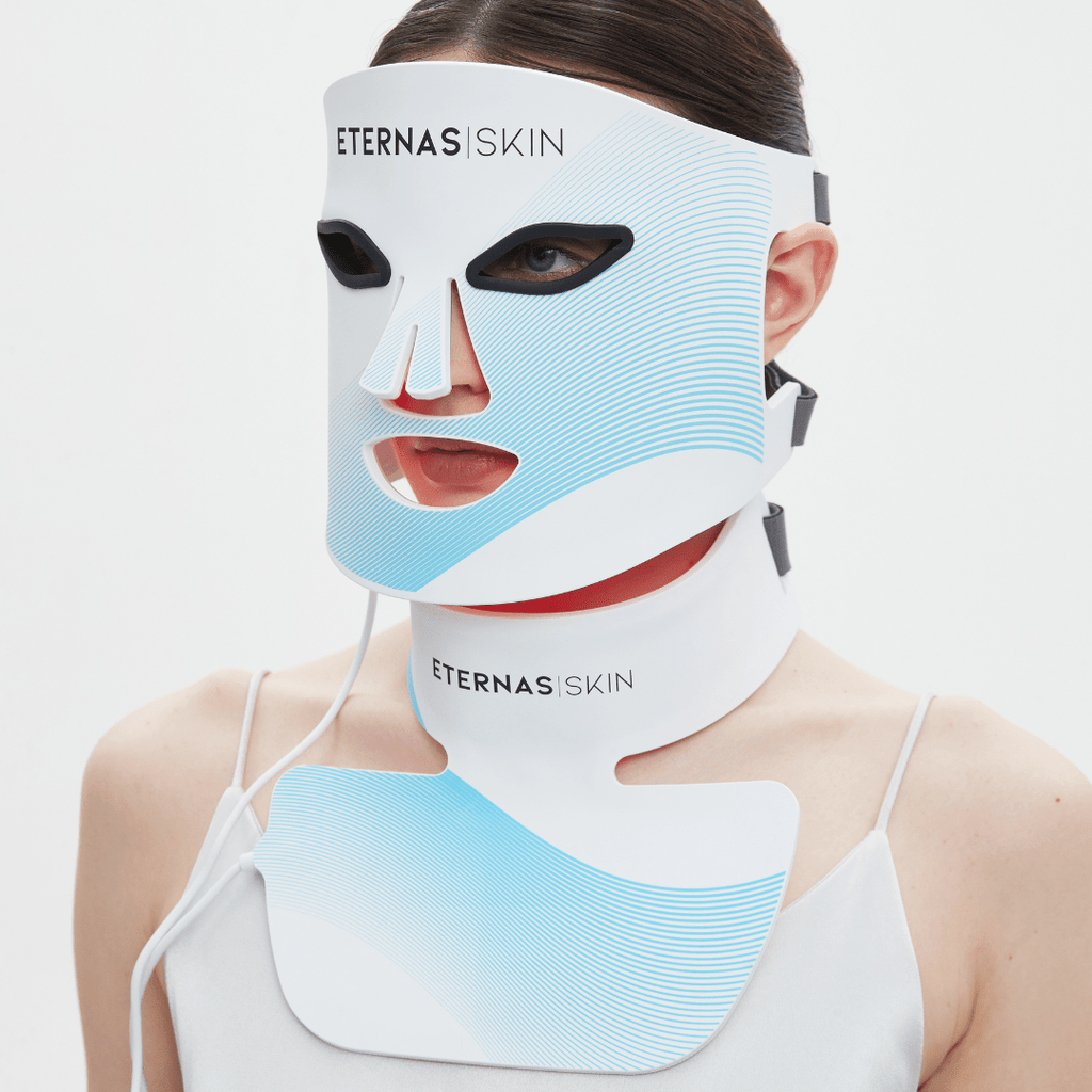 Kit Completo de Máscaras LED Infrarrojas 850nm – Silicona Médica para Rostro, Cuello y Escote - Montber Professional Brand