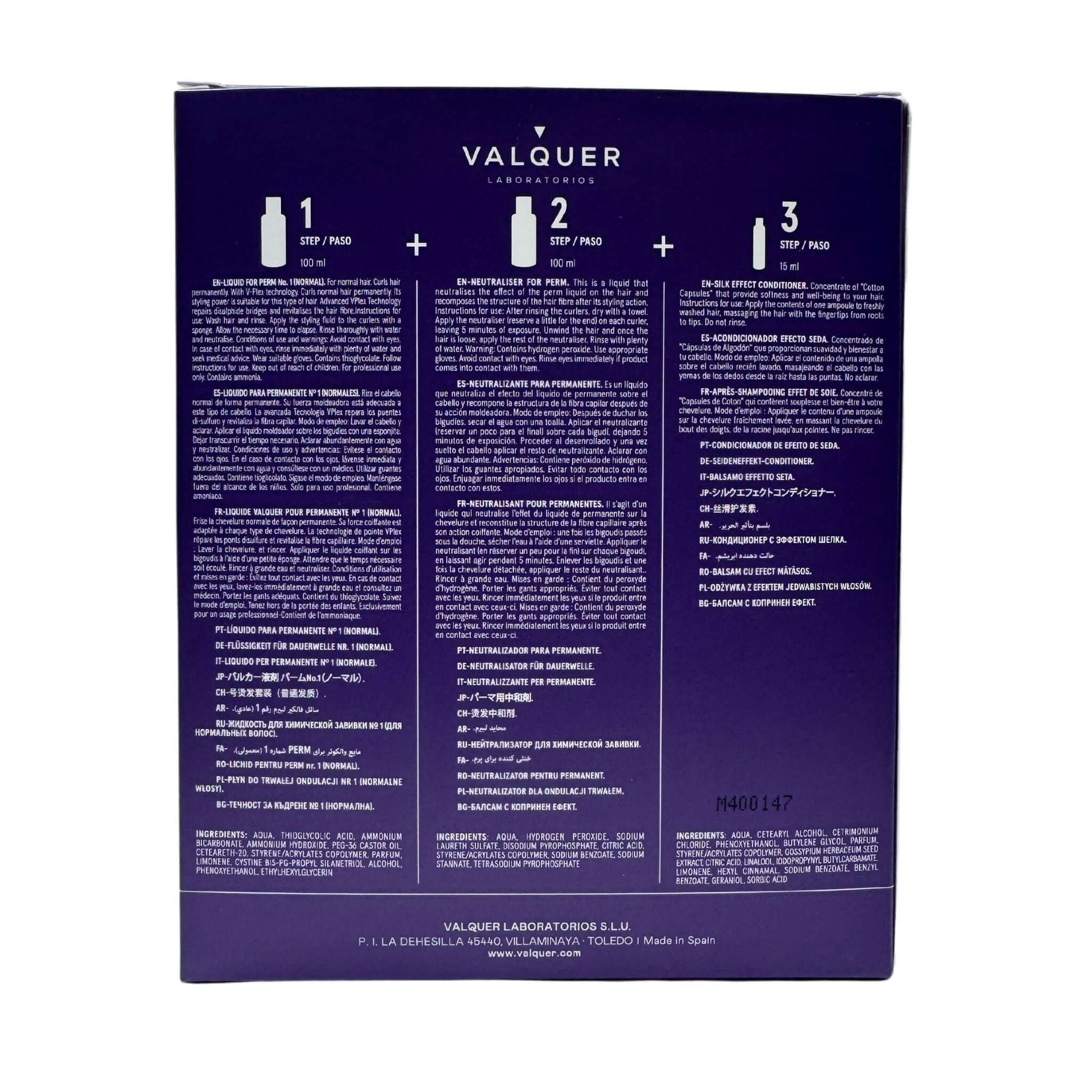Kit para permanente Nº 1 (normales) - 210 ml - Montber Professional Brand