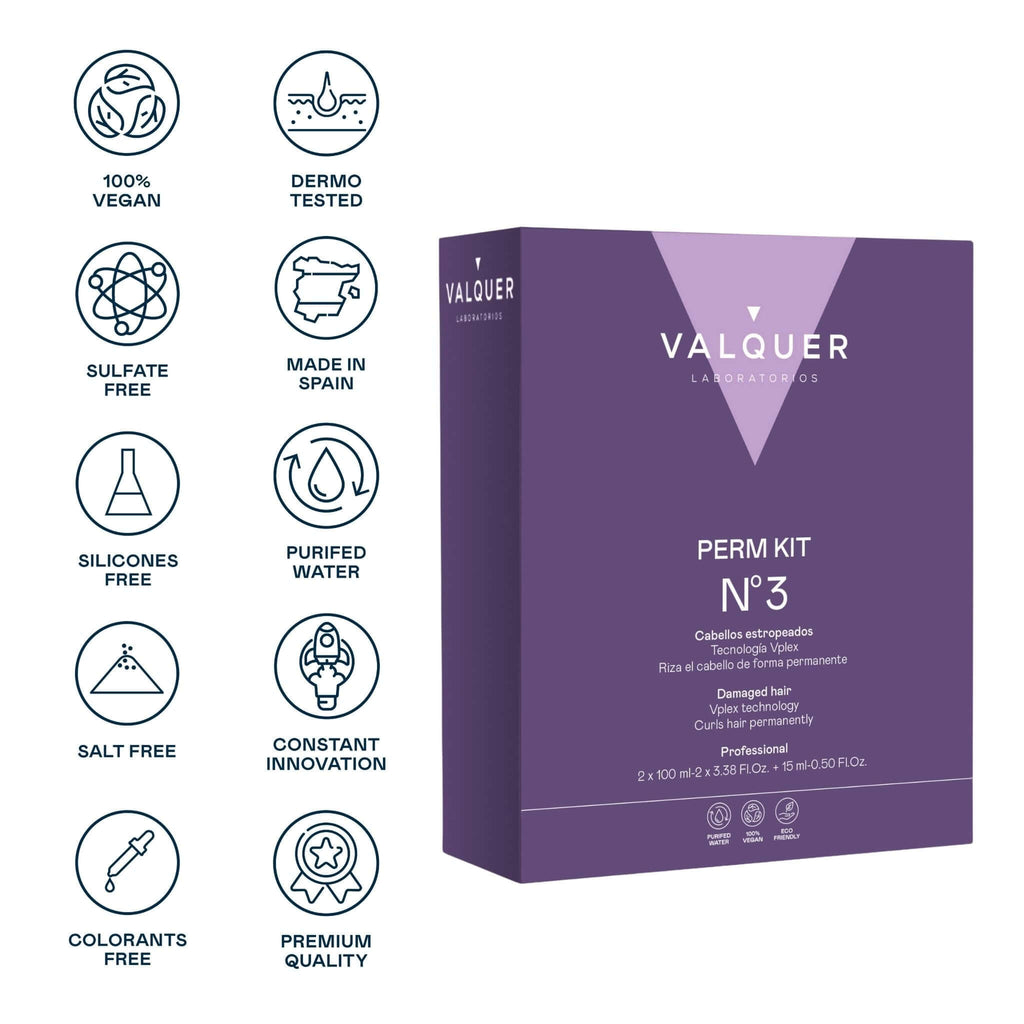 Kit para permanente Nº 3 (estropeados) - 210 ml - Montber Professional Brand