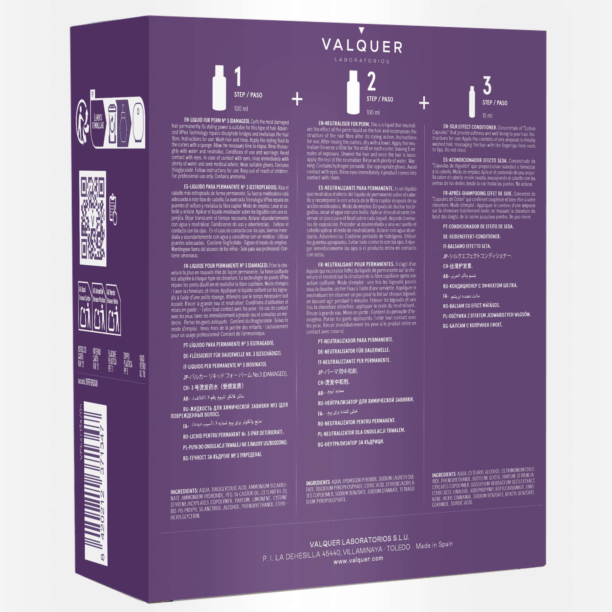 Kit para permanente Nº 3 (estropeados) - 210 ml - Montber Professional Brand