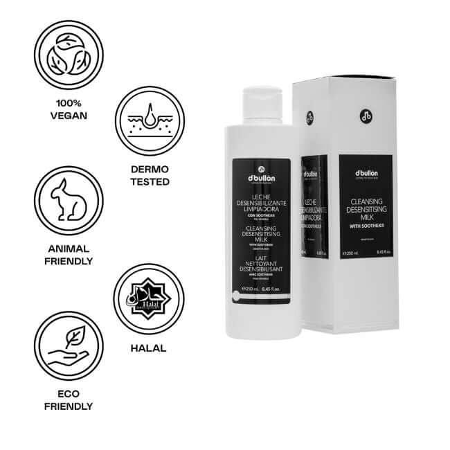 Leche facial limpiadora desensibiliante Pieles sensibles - 250 ml - Montber Professional Brand