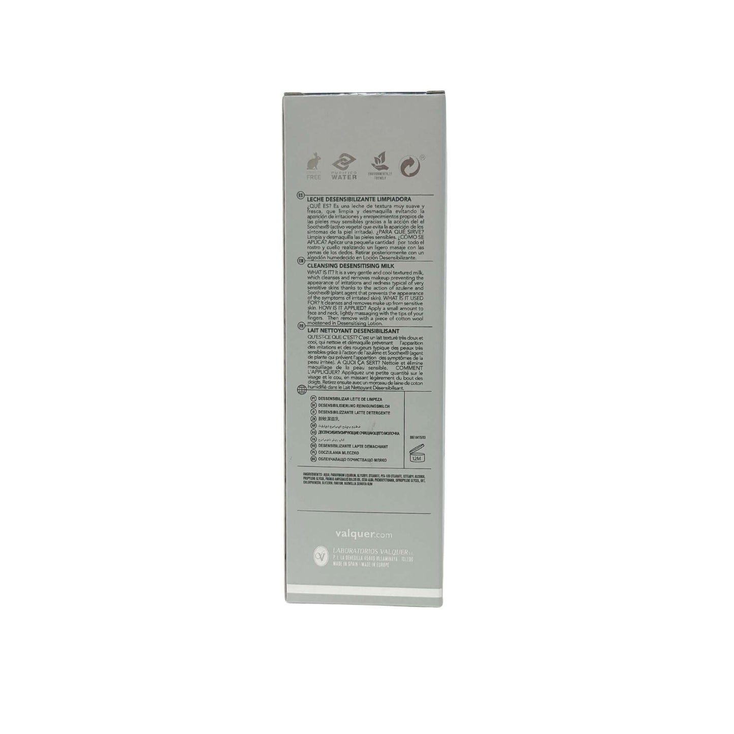 Leche facial limpiadora desensibiliante Pieles sensibles - 250 ml - Montber Professional Brand