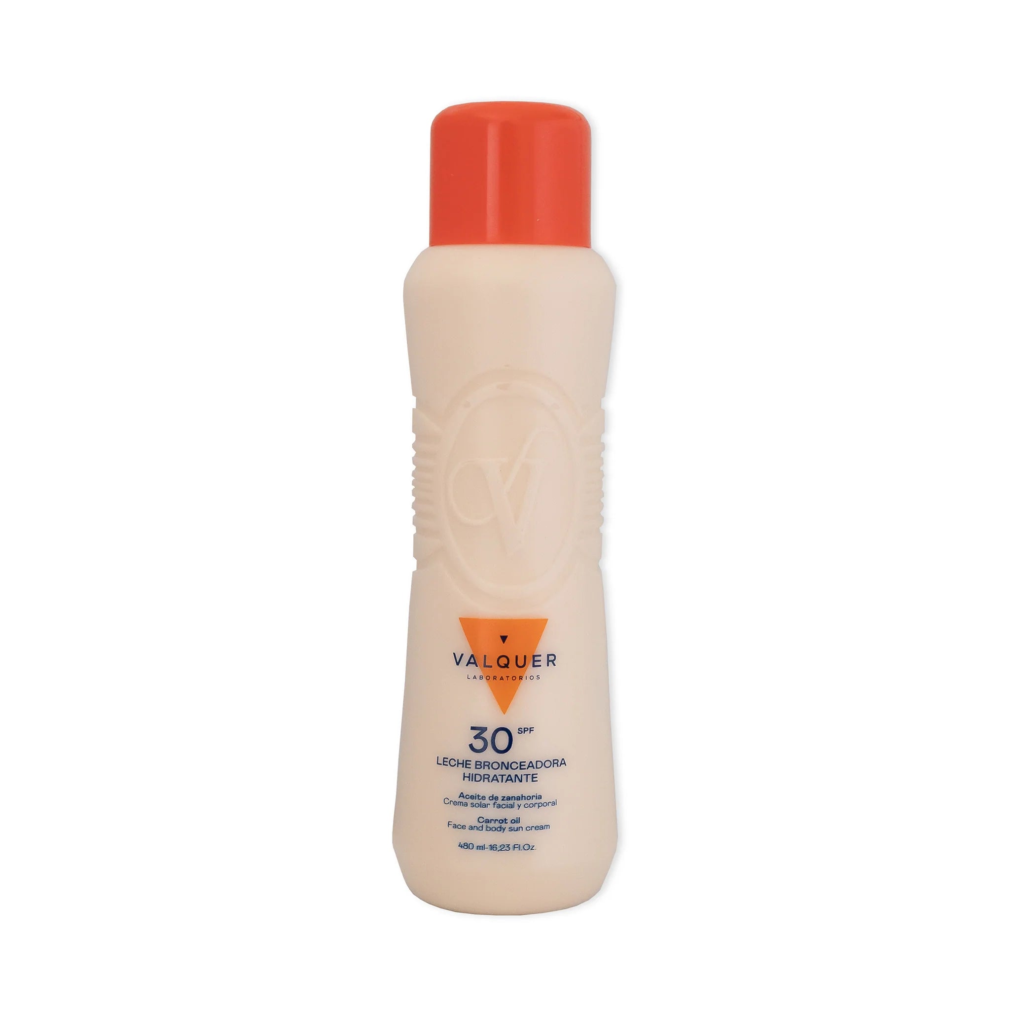 Leche hidratante bronceadora de zanahorias facial y corporal SPF 30 - 480 ml - Montber Professional Brand