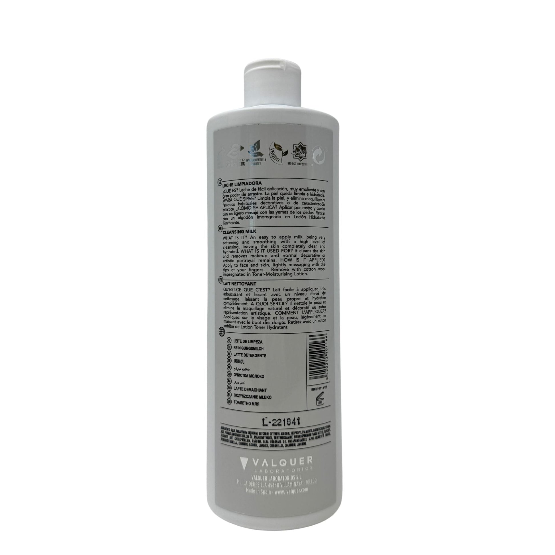 Leche Limpiadora Facial – Limpieza Profunda, Hidratación y Suavidad Natural - 500 ml - Montber Professional Brand