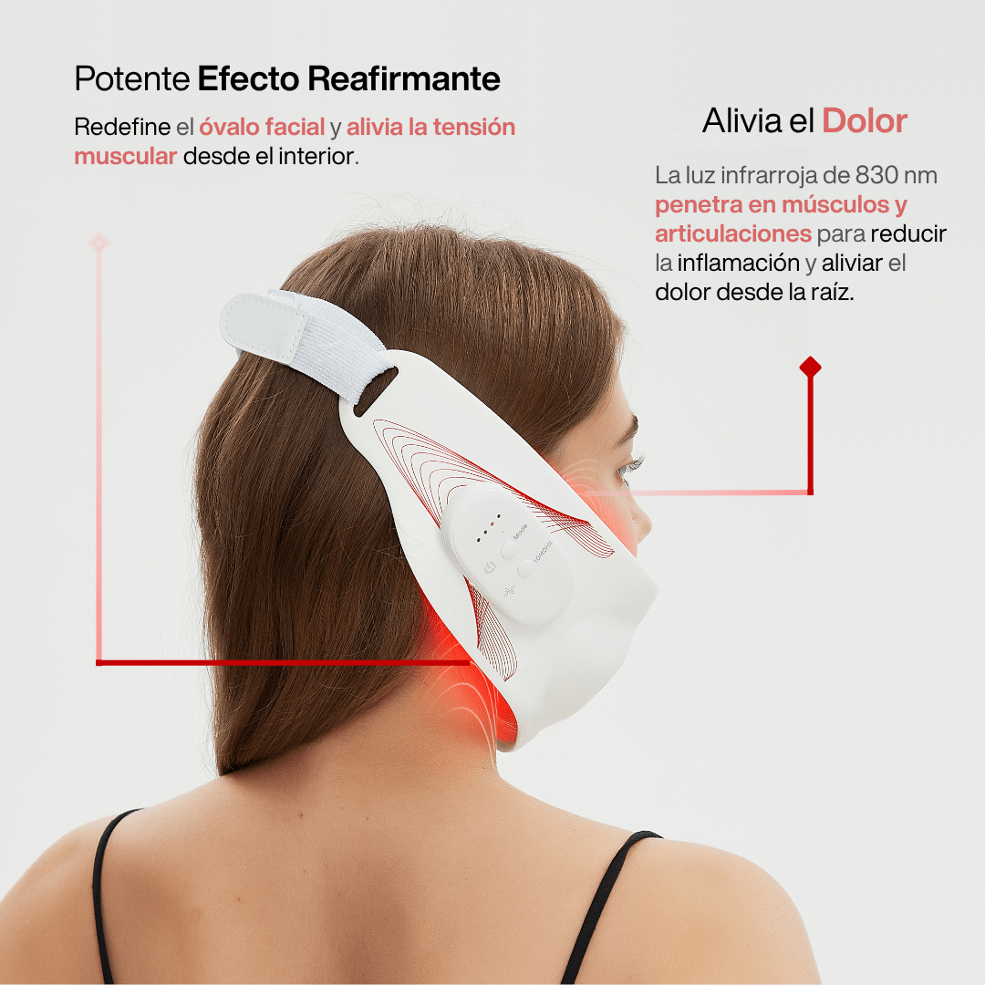 Lifting Facial Reafirmante y Alivio del Dolor - LED Infrarroja 830nm - Montber Professional Brand