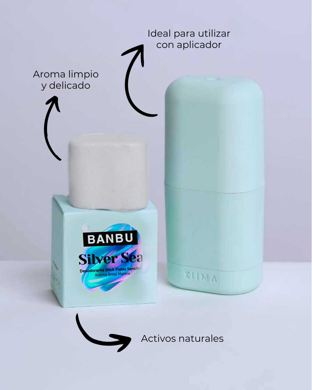 Desodorante sólido Silver Sea BANBU 45 ml para piel sensible - imagen 4