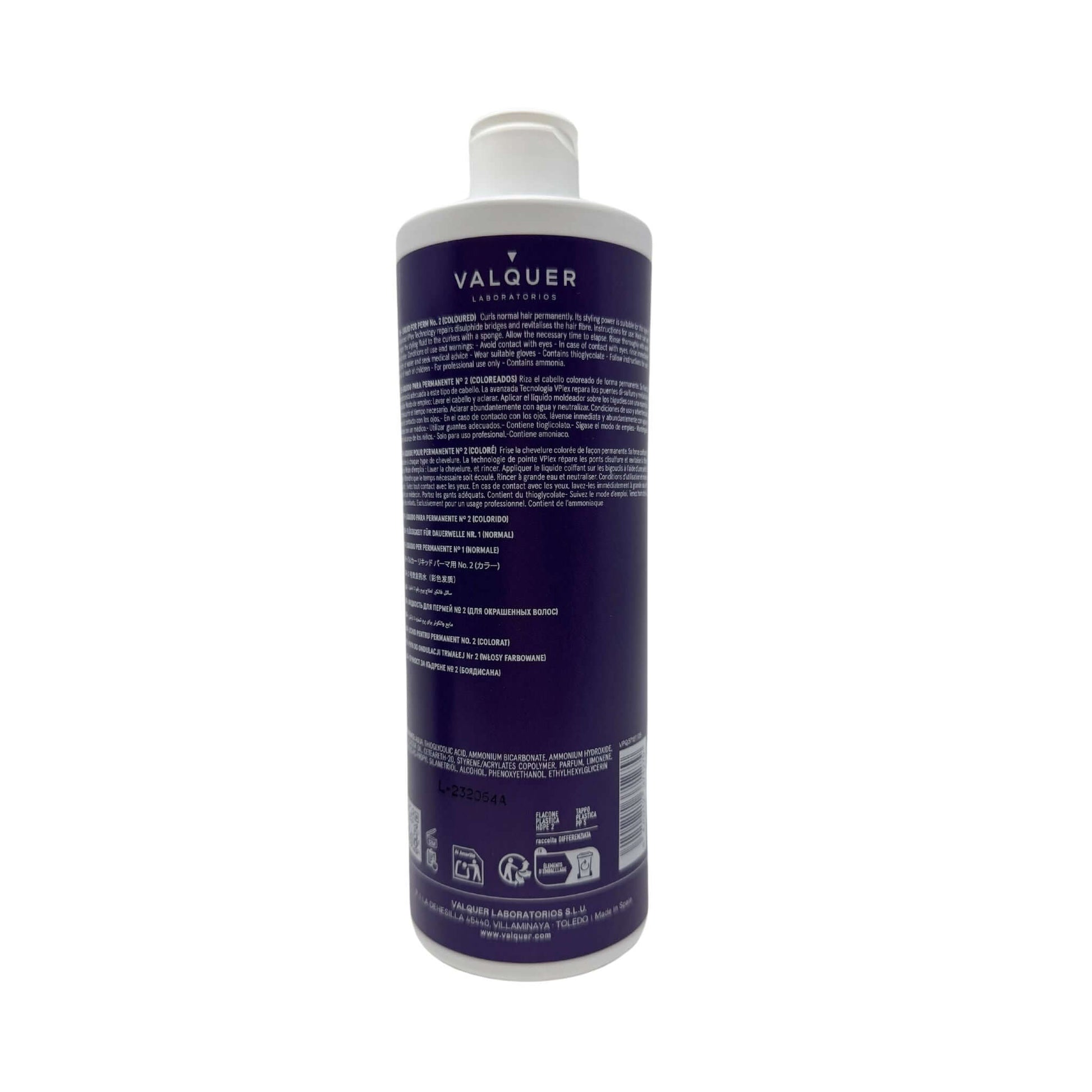 Líquido para permanente Nº2 (Coloreados) - 500 ml - Montber Professional Brand