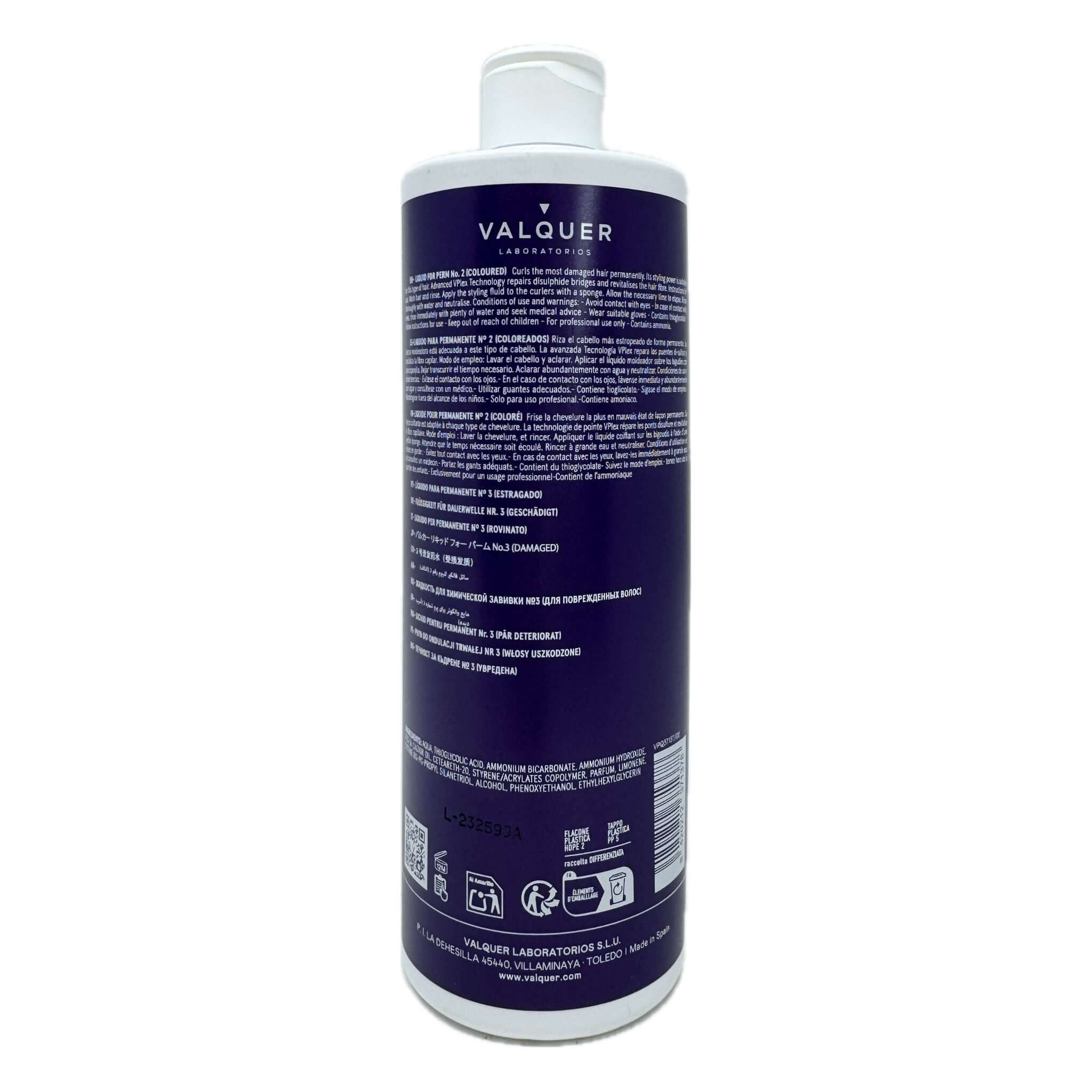 Líquido para permanente Nº3 (Estropeados) - 500 ml - Montber Professional Brand