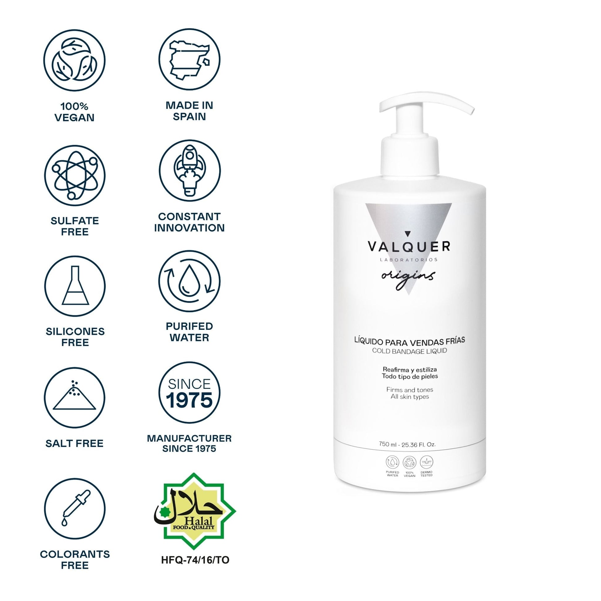 Líquido para vendas frías - 750 ml - Montber Professional Brand