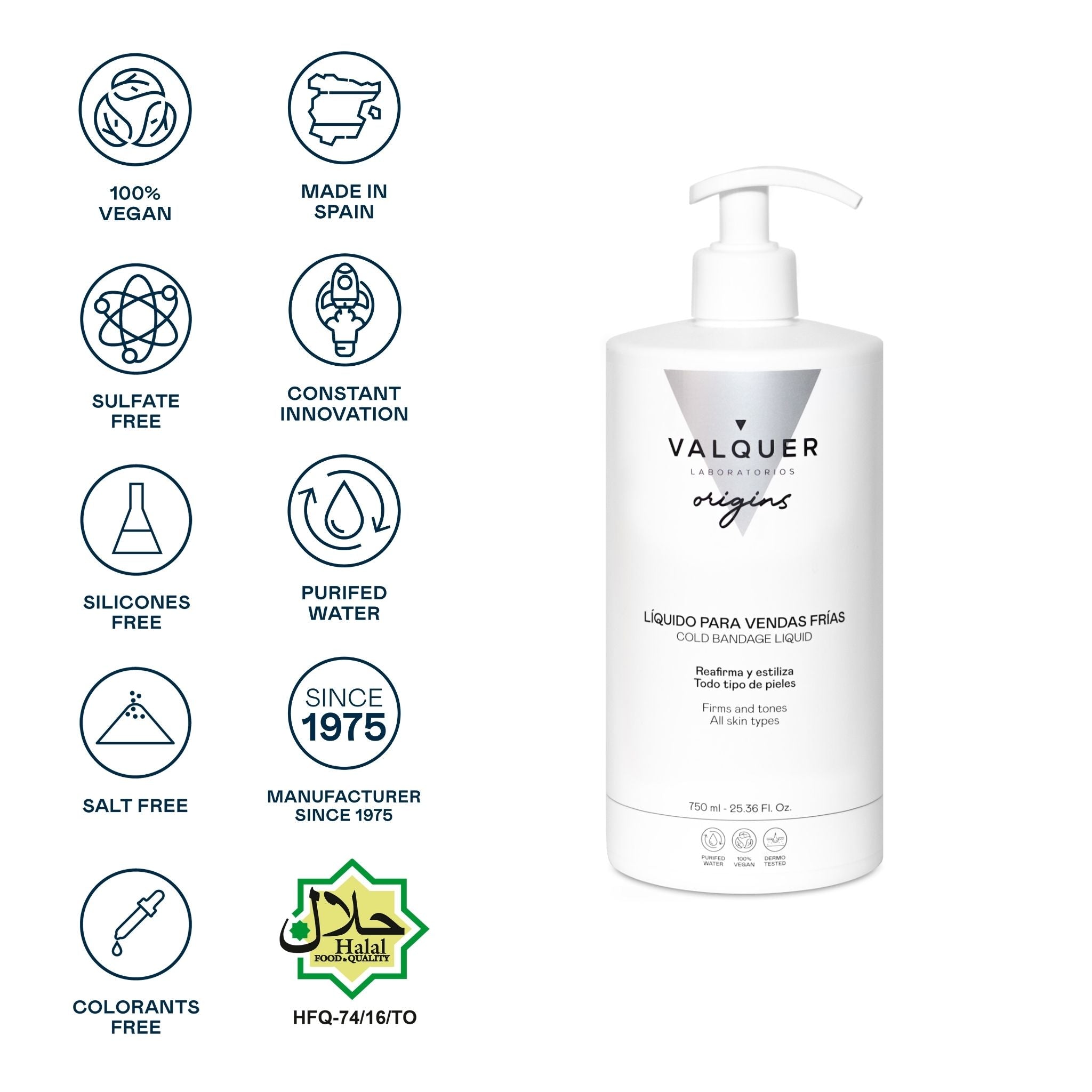 Líquido para vendas frías - 750 ml - Montber Professional Brand