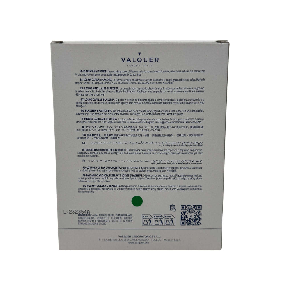 Loción Capilar de Placenta Vegetal - 12x15 ml - Montber Professional Brand