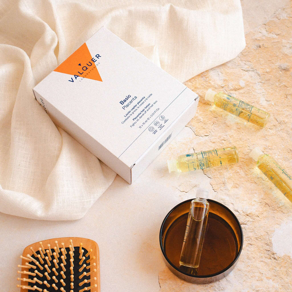 Loción Capilar de Placenta Vegetal - 12x15 ml - Montber Professional Brand