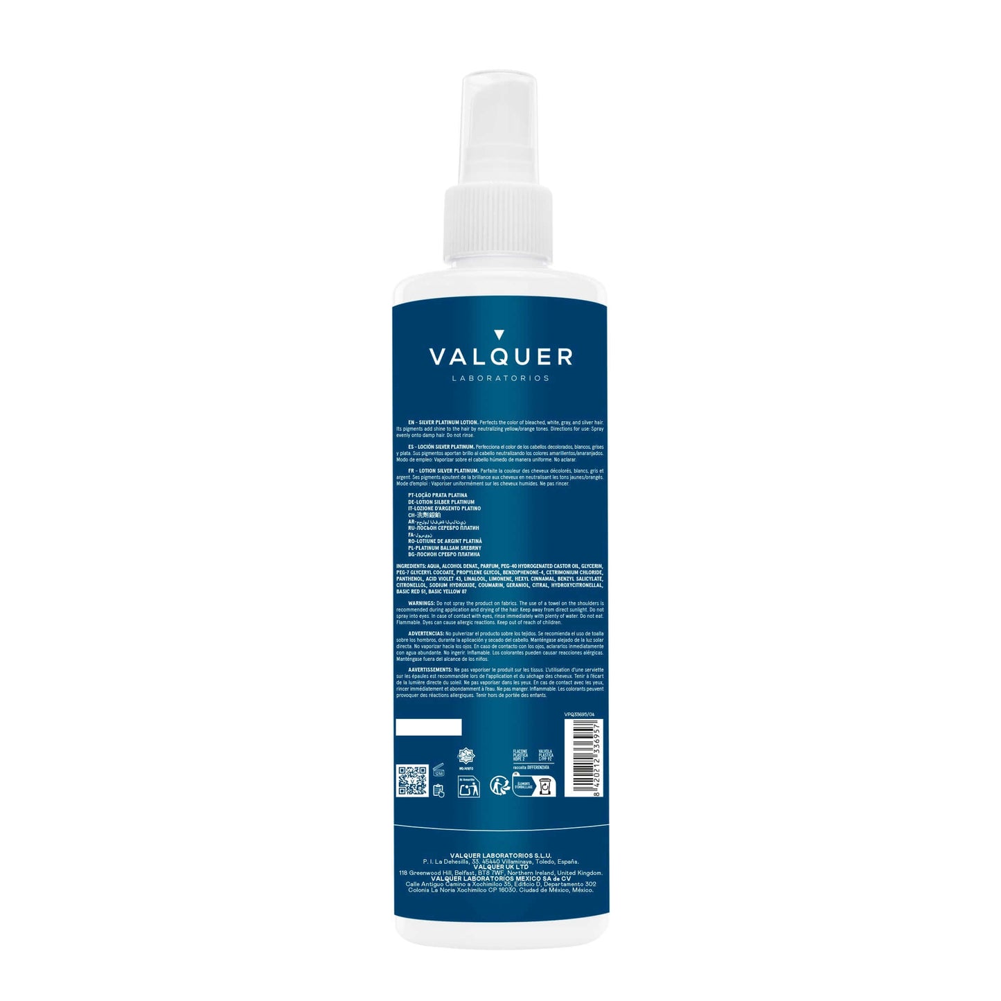 Loción capilar Silver Platinum - 300 ml - Montber Professional Brand