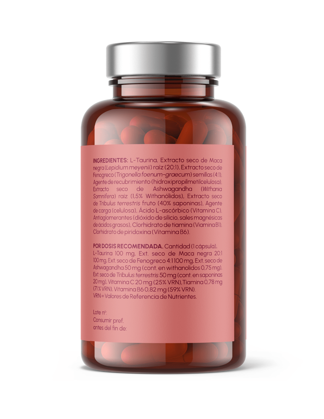 Maca y Taurina - Rendimiento físico, sexual y vitalidad - Montber Professional Brand