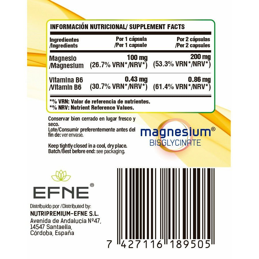 Magnesio Bisglicinato EFNE – Sueño, Relajación y Energía Natural