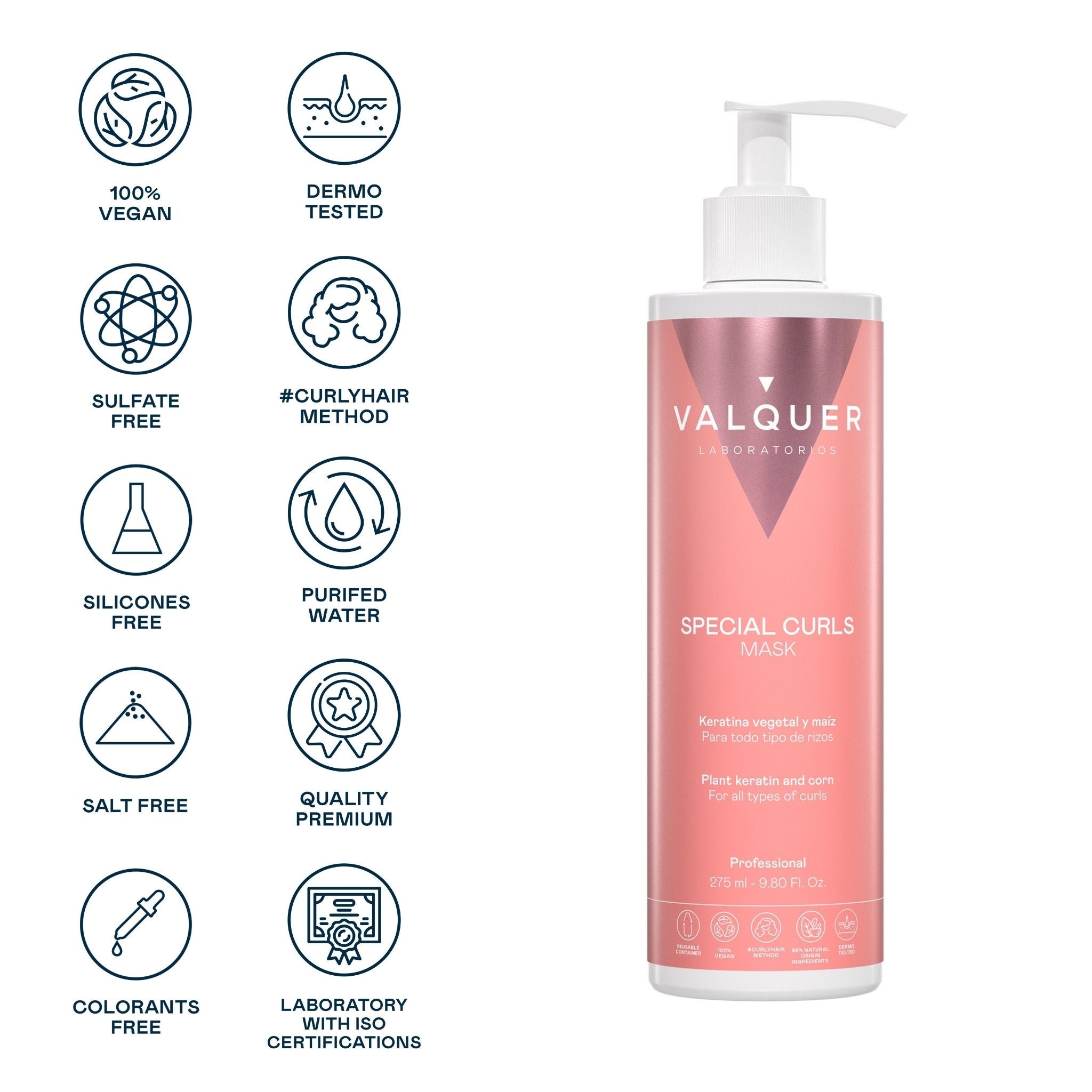 Mascarilla apto Método Curly - Especial pelo rizado - Montber Professional Brand