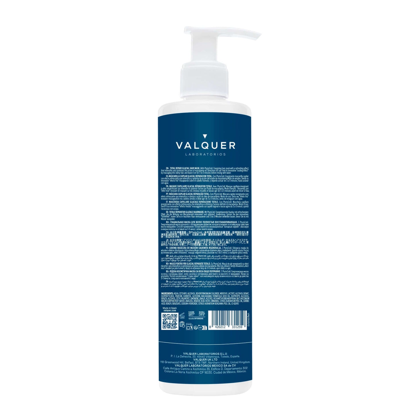 Mascarilla cabello Dañado - Reparadora efecto frío - Montber Professional Brand