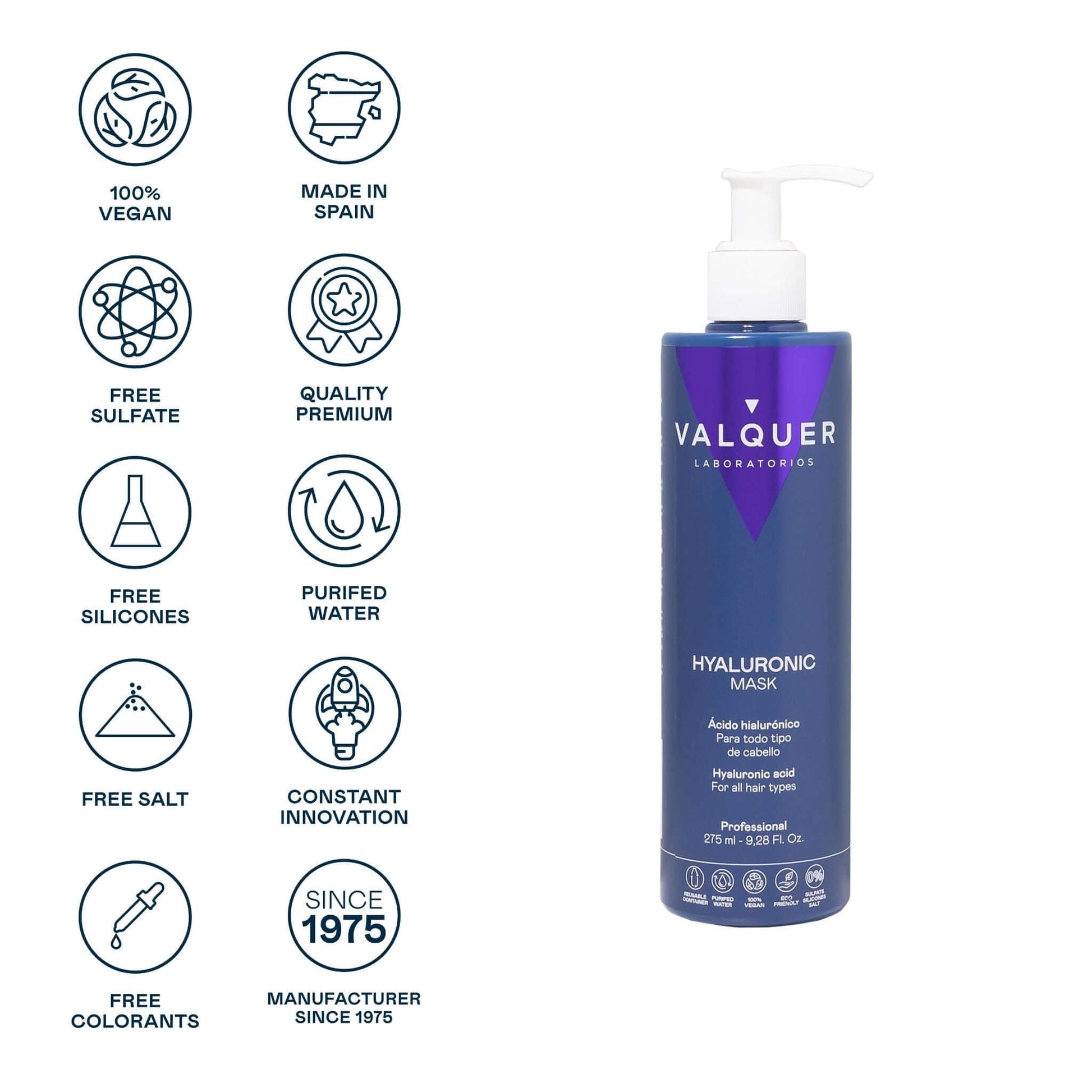 Mascarilla Capilar con Ácido Hialurónico - Montber Professional Brand