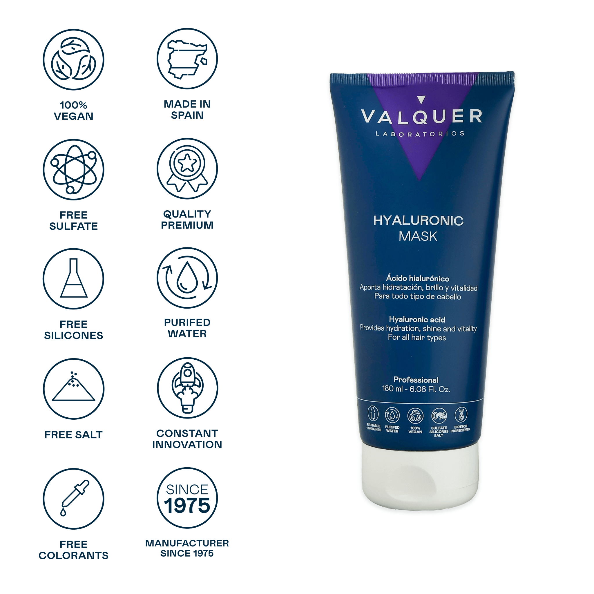 Mascarilla Capilar con Ácido Hialurónico Edición Limitada - 180 ml - Montber Professional Brand