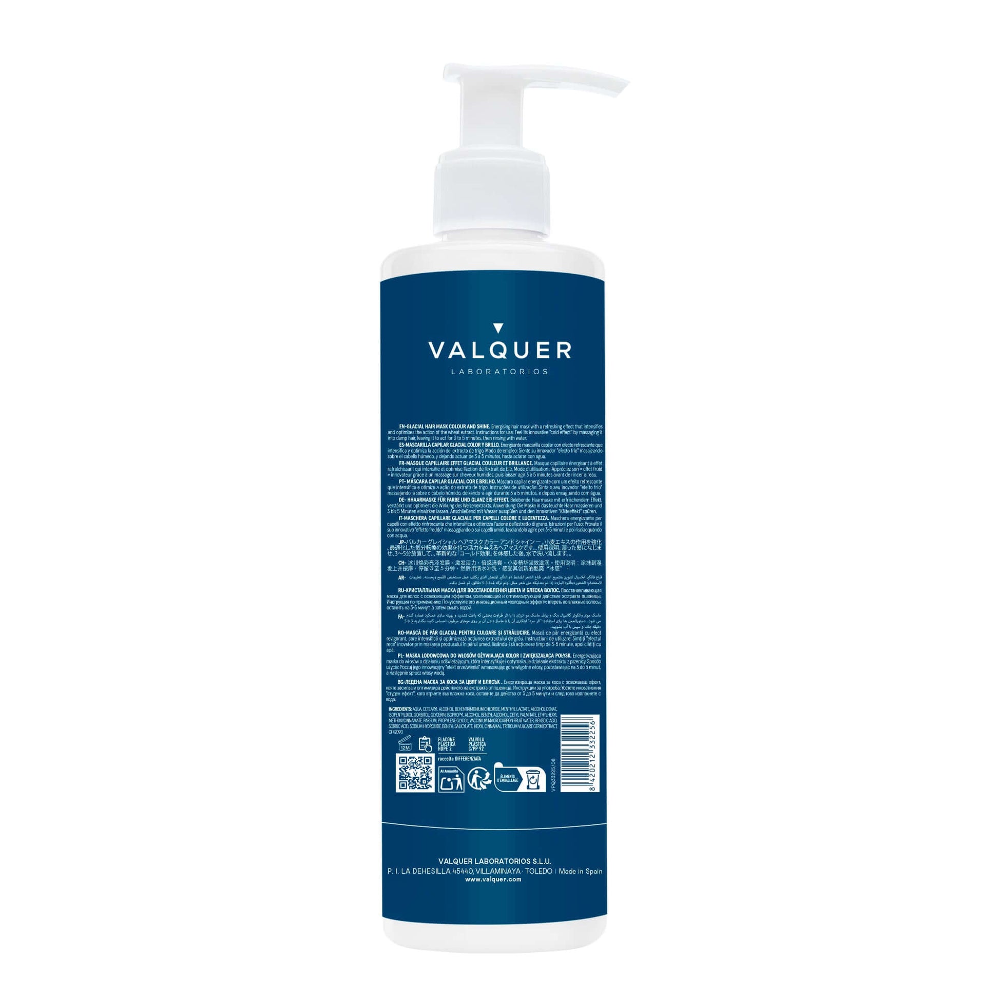 Mascarilla capilar glacial potenciador color y brillo para cabellos teñidos - Montber Professional Brand