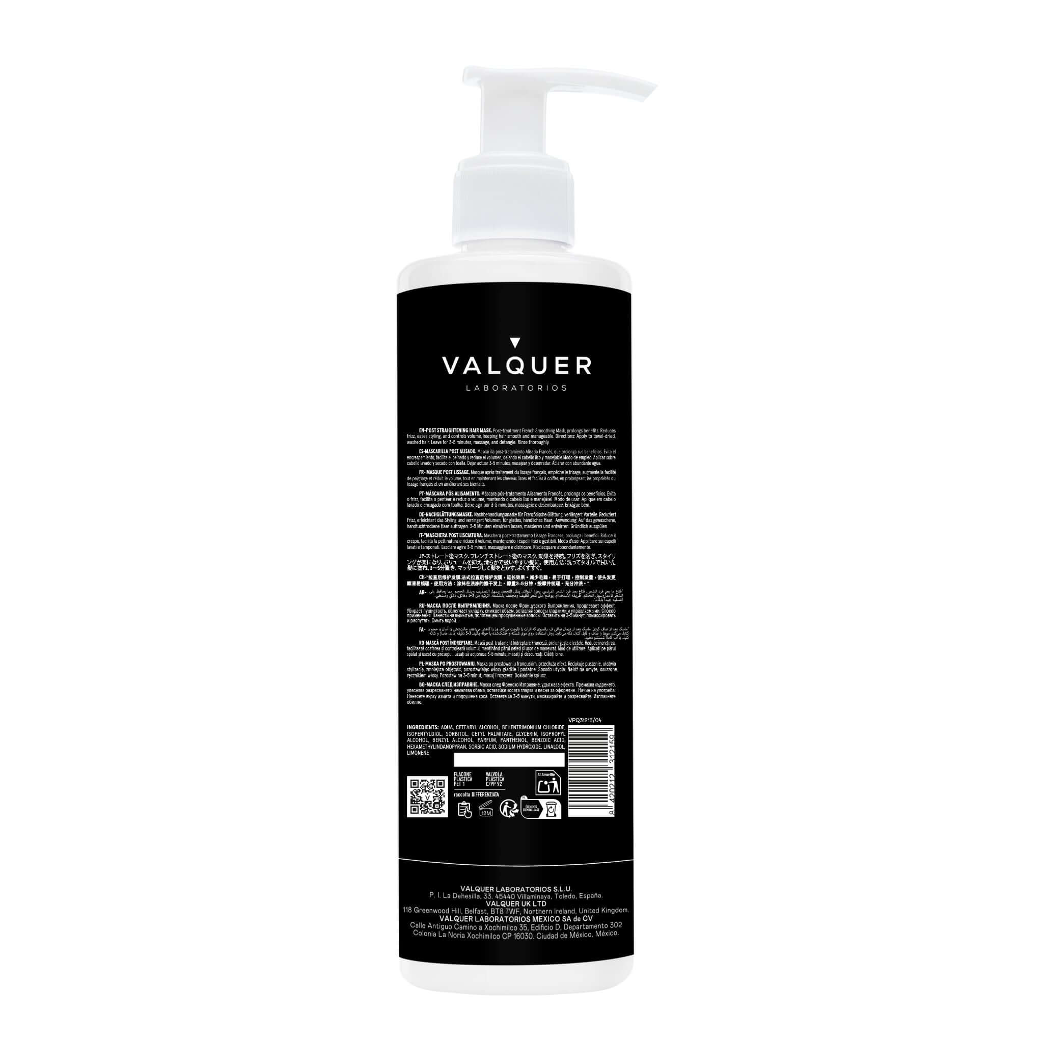 Mascarilla capilar post alisado francés - 275 ml - Montber Professional Brand
