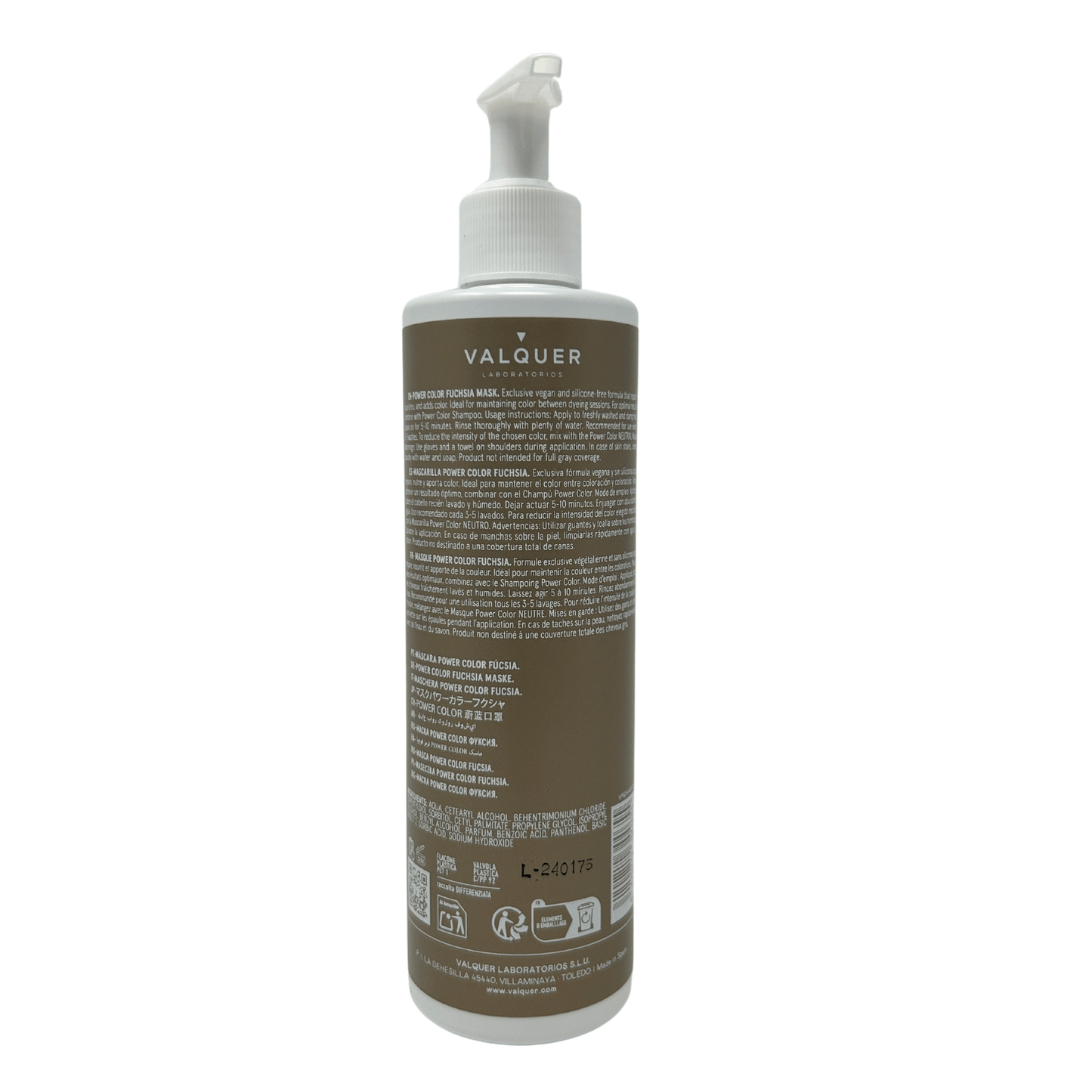 Mascarilla color Fucsia / Rosa - Power Color - 275 ml - Montber Professional Brand