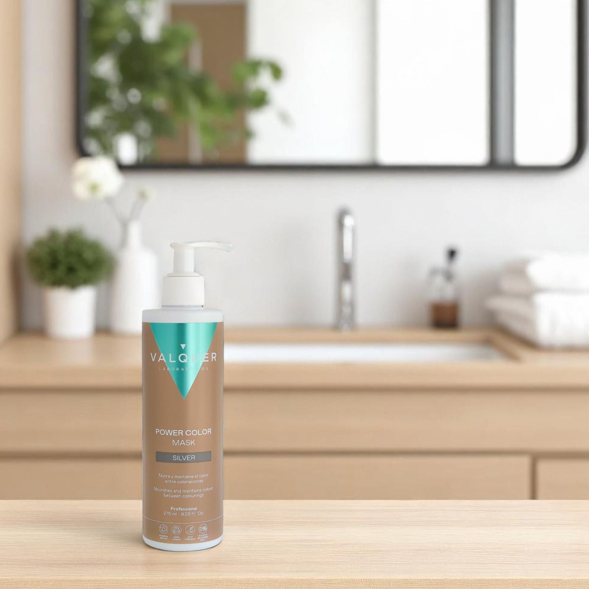 Mascarilla color gris plata - Power Color - 275 ml - Montber Professional Brand