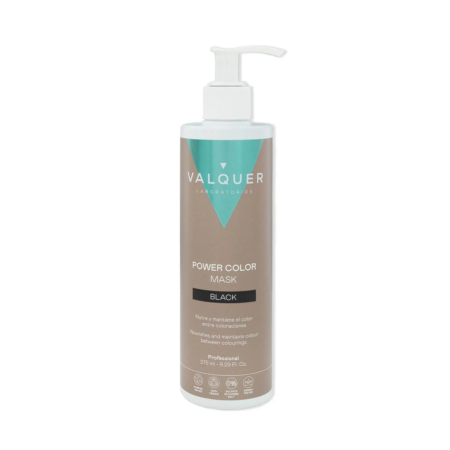 Mascarilla color Negro - Power Color - 275 ml - Montber Professional Brand