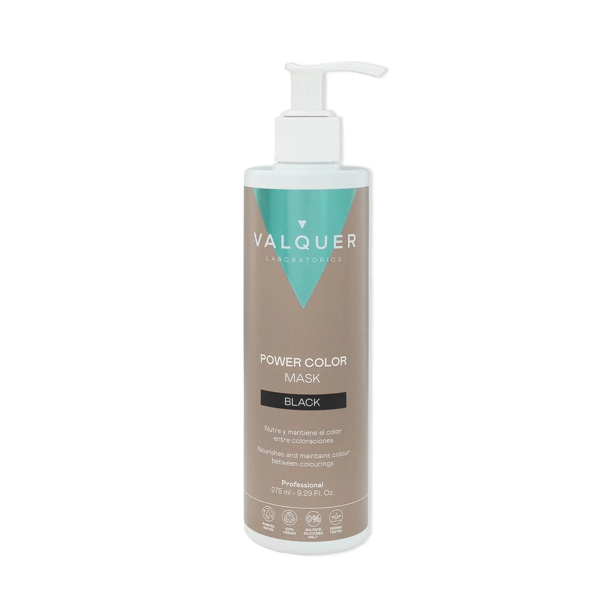 Mascarilla color Negro - Power Color - 275 ml - Montber Professional Brand