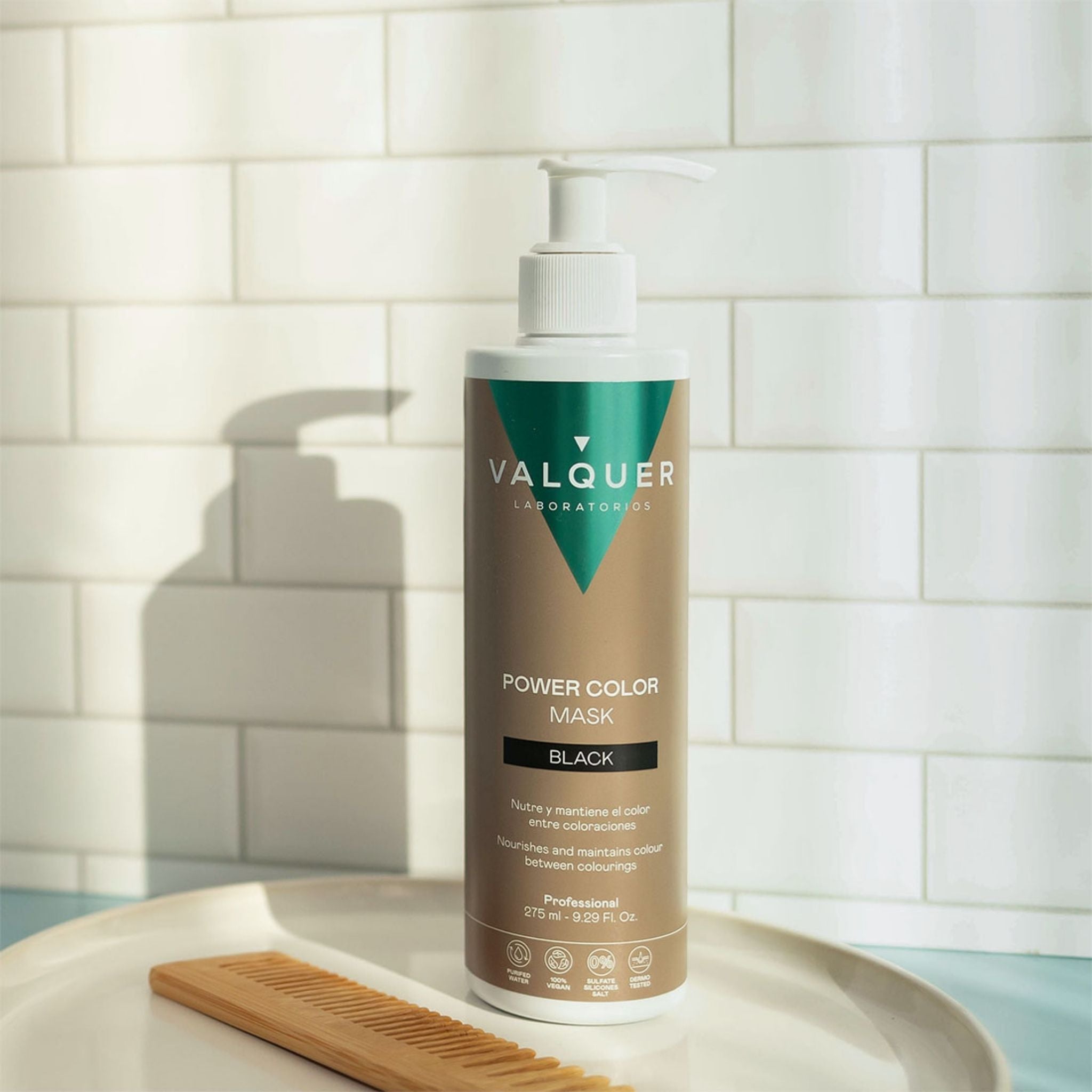 Mascarilla color Negro - Power Color - 275 ml - Montber Professional Brand