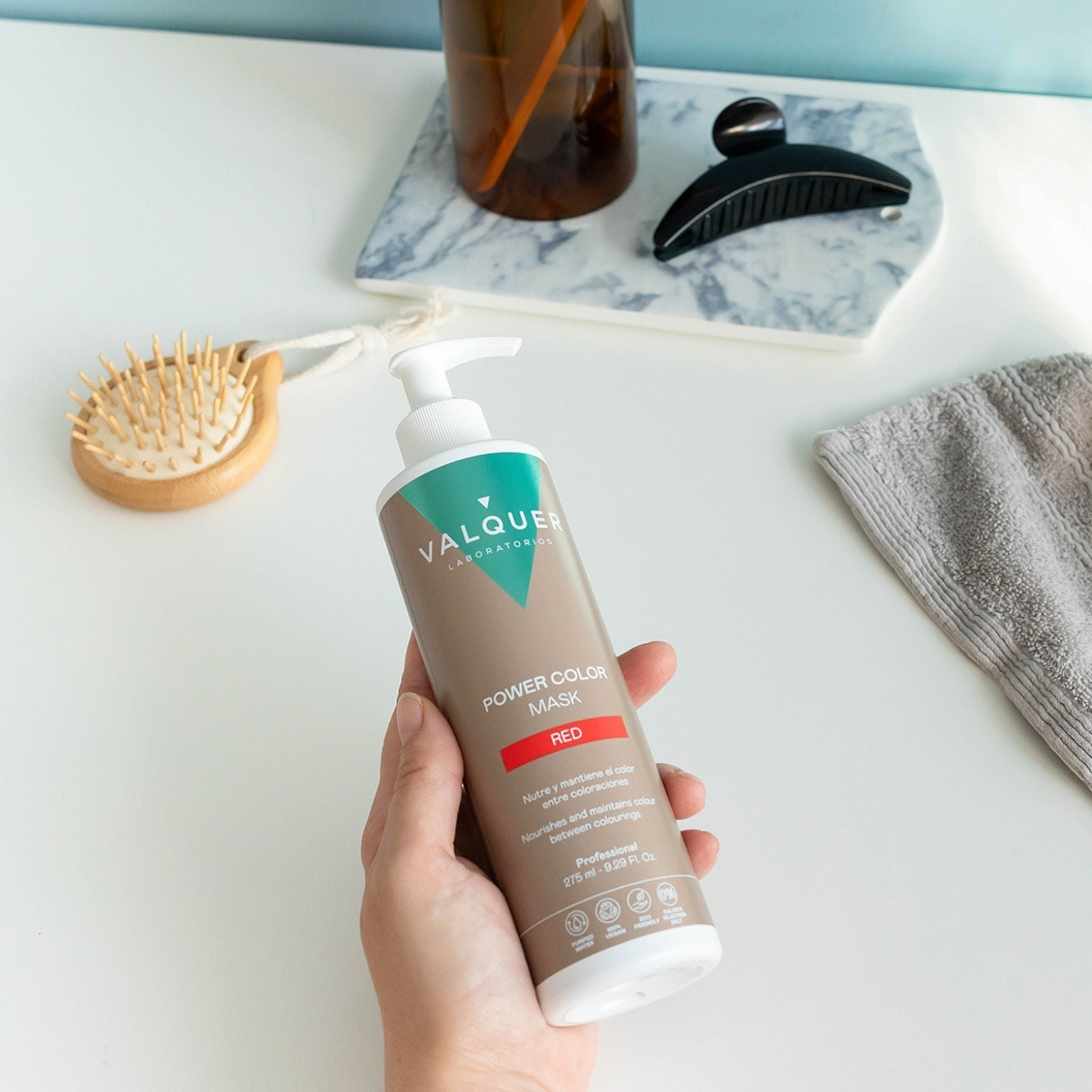 Mascarilla color Rojo - Power Color - 275 ml - Montber Professional Brand