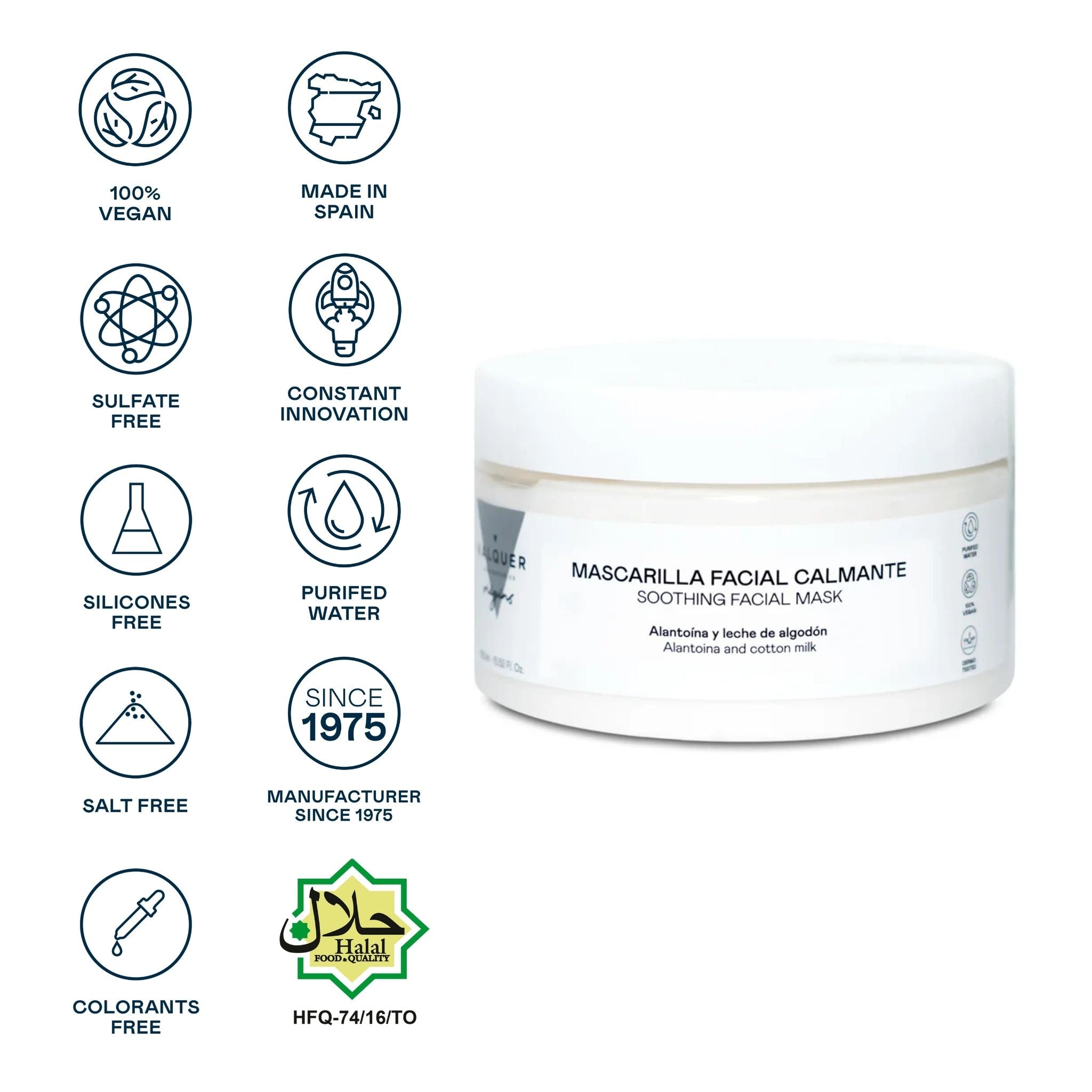 Mascarilla facial calmante - 200 ml - Montber Professional Brand