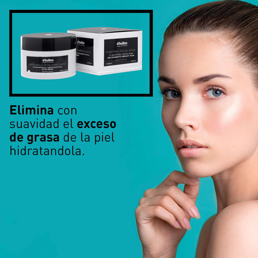 Mascarilla Facial Purificante – Control de Grasa y Suavidad - 200 ml - Montber Professional Brand