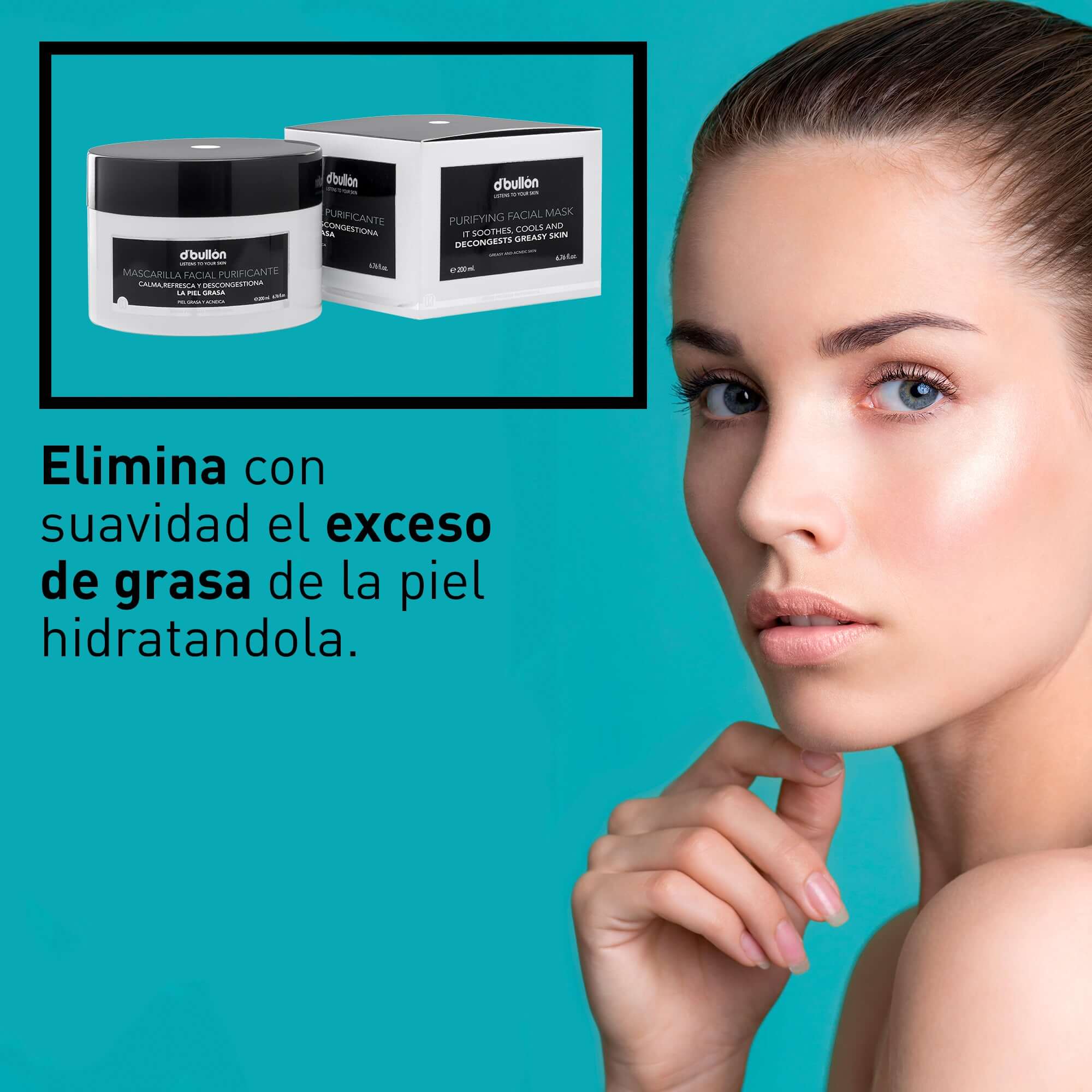 Mascarilla Facial Purificante – Control de Grasa y Suavidad - 200 ml - Montber Professional Brand