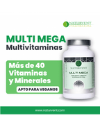 Multivitamínico MULTI MEGA: Más de 40 vitaminas y minerales por cápsula. - Montber Professional Brand