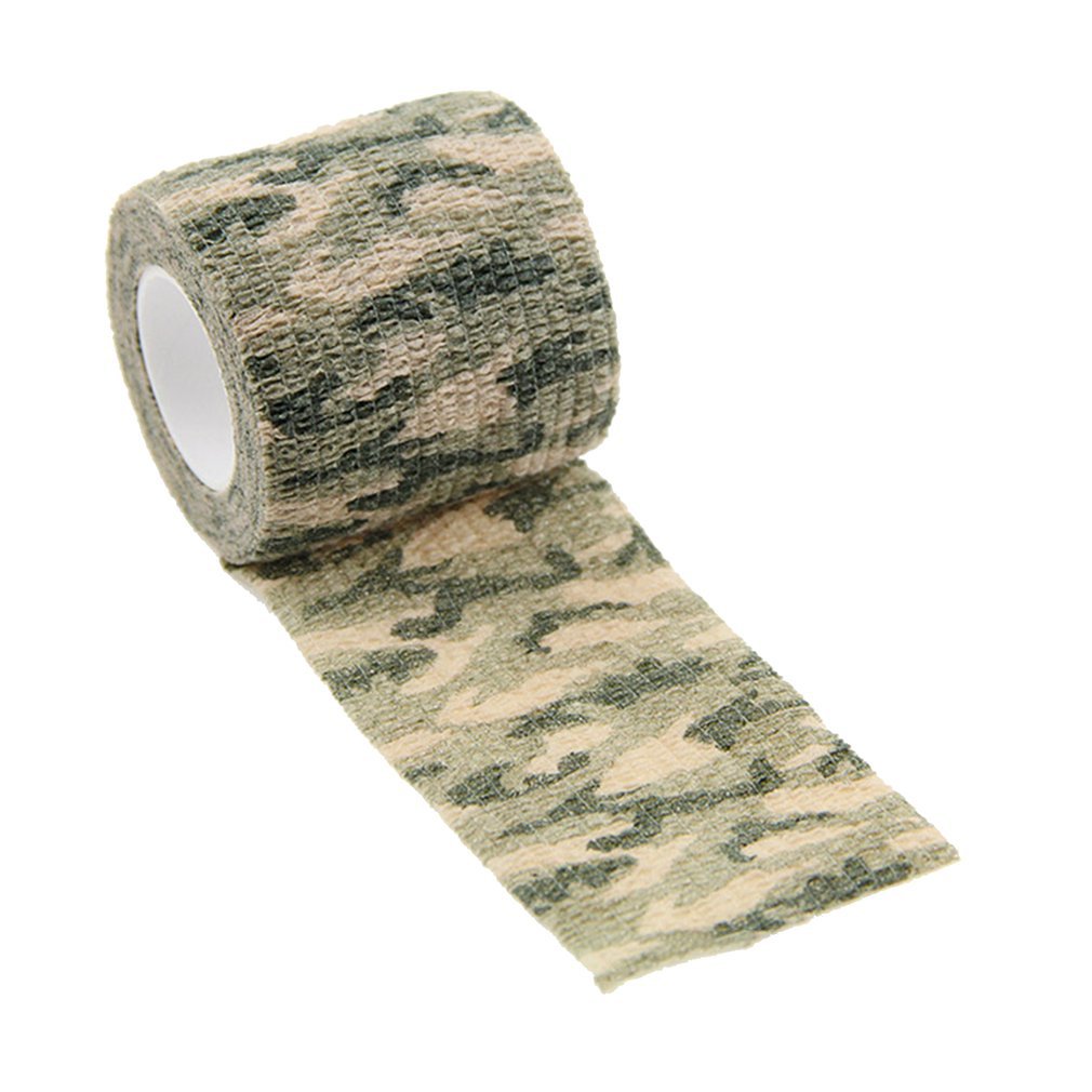 Non - woven Camouflage Bandage Hunting Camera Camouflage Tape Military Fans Telescopic Elastic Self - adhesive - Montber Professional Brand