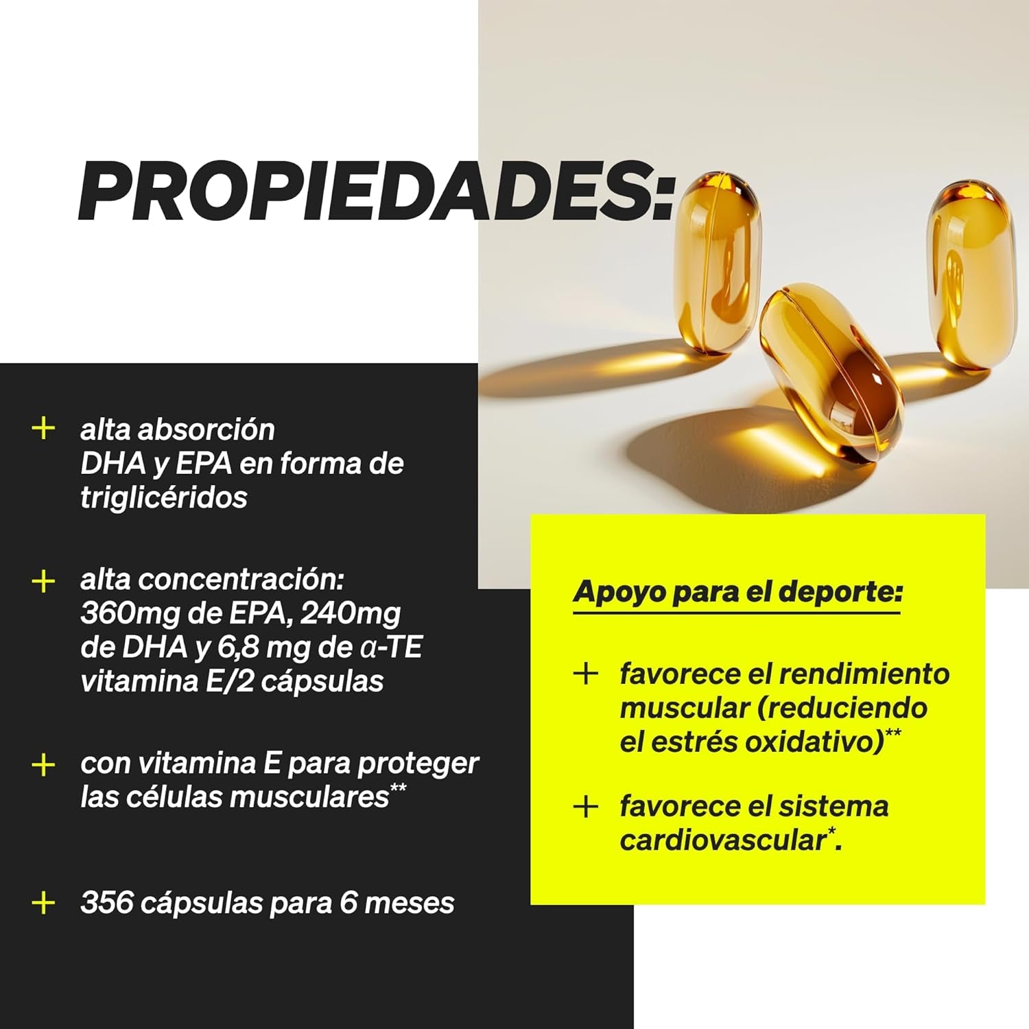 Omega 3 + Vit E: Cuidado Total Corazón y Células - Montber Professional Brand