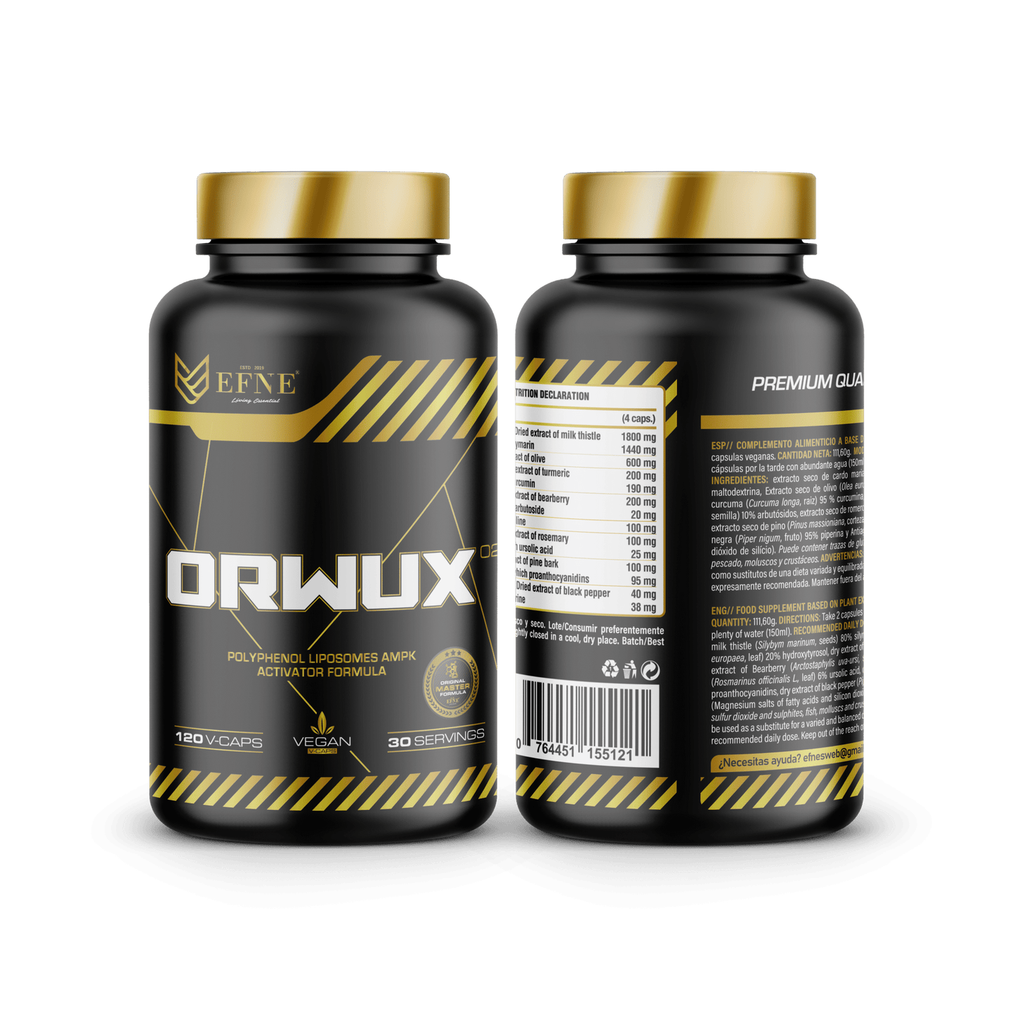 ORWUX EFNE – Antiinflamatorio Natural Más Potente (120 Cápsulas)