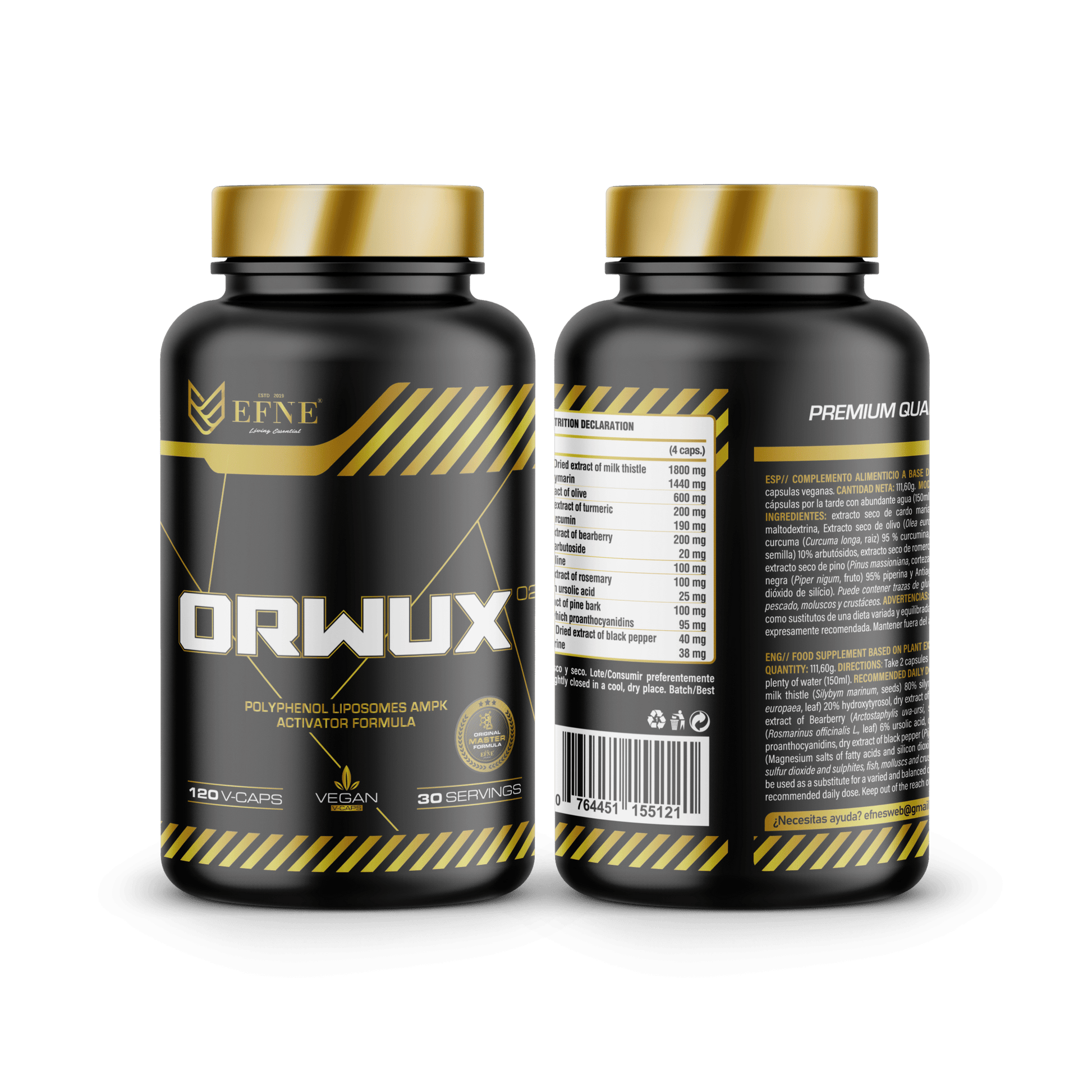 ORWUX EFNE – Antiinflamatorio Natural Más Potente (120 Cápsulas)