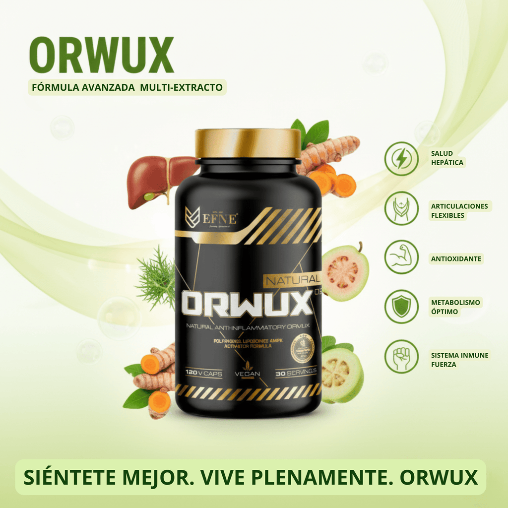 ORWUX EFNE – Antiinflamatorio Natural Más Potente (120 Cápsulas)