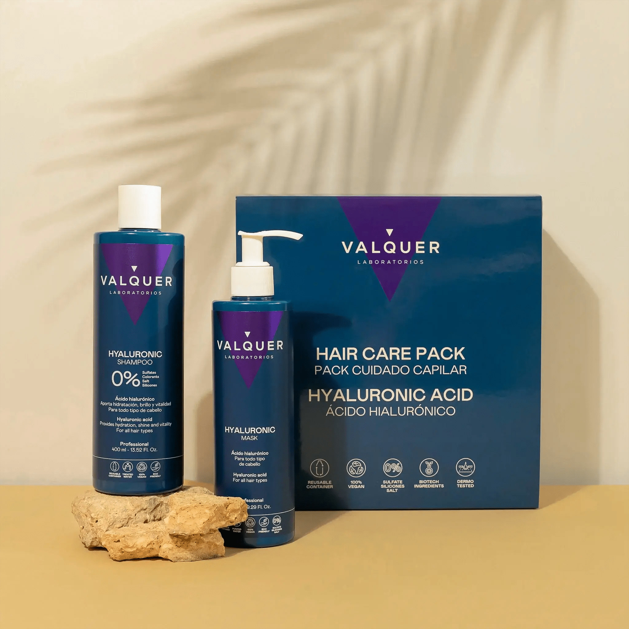 Pack Ácido Hialurónico - Champú y Mascarilla Capilar - 675 ml - Montber Professional Brand