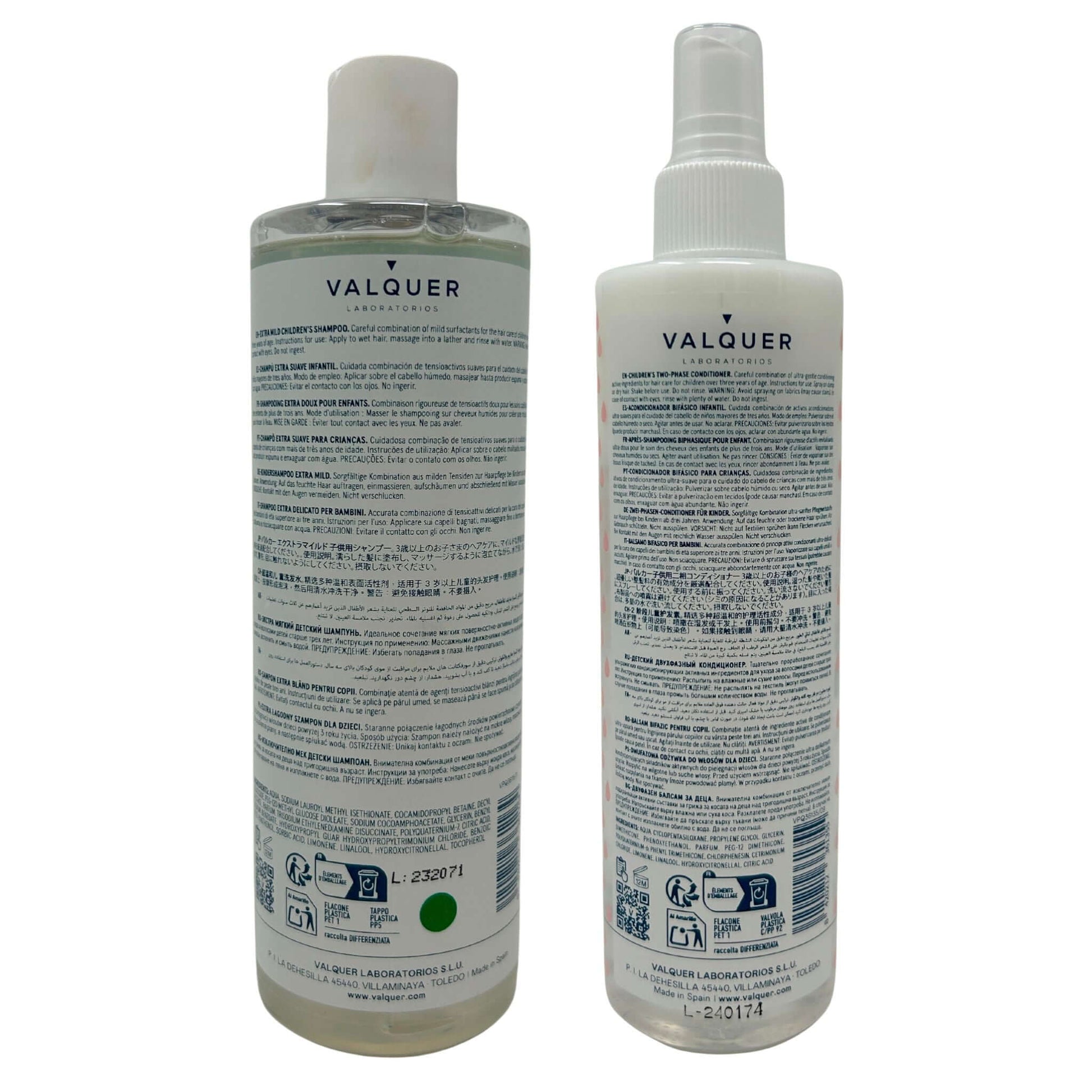 Pack Champú y Acondicionador Bifásico Infantil - 700 ml - Montber Professional Brand