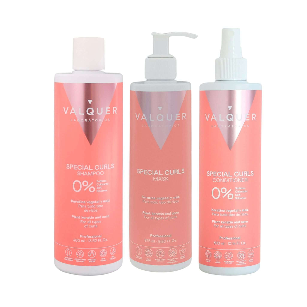 Pack Método Curly - Champú, Mascarilla y Acondicionador - 975 ml - Montber Professional Brand