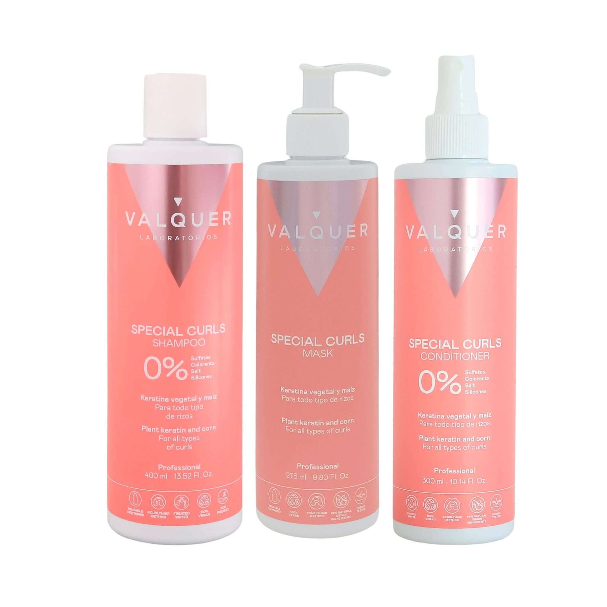 Pack Método Curly - Champú, Mascarilla y Acondicionador - 975 ml - Montber Professional Brand